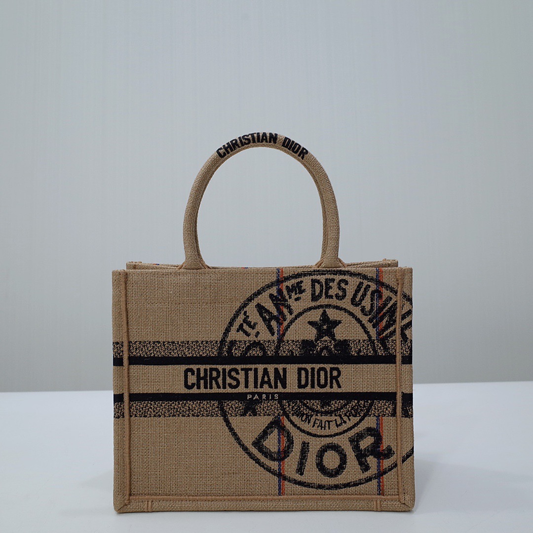 Christian Dior Small Dior Book Tote Brown, For Women, Women’s Handbags 26.5cm/10.5in CD M1265ZRUW_M9181:1High-quality replica