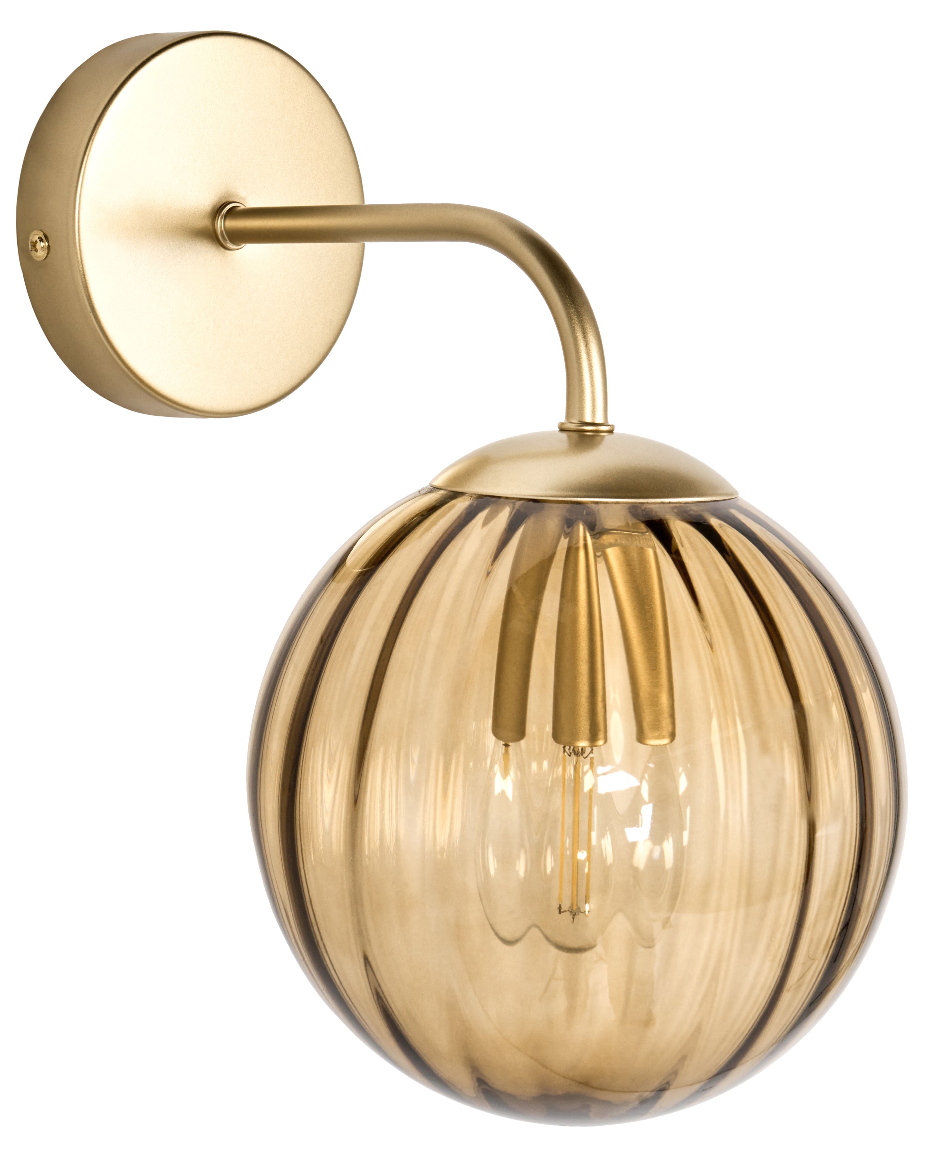 Wall Lamp BOOMI Glass Dark Brown