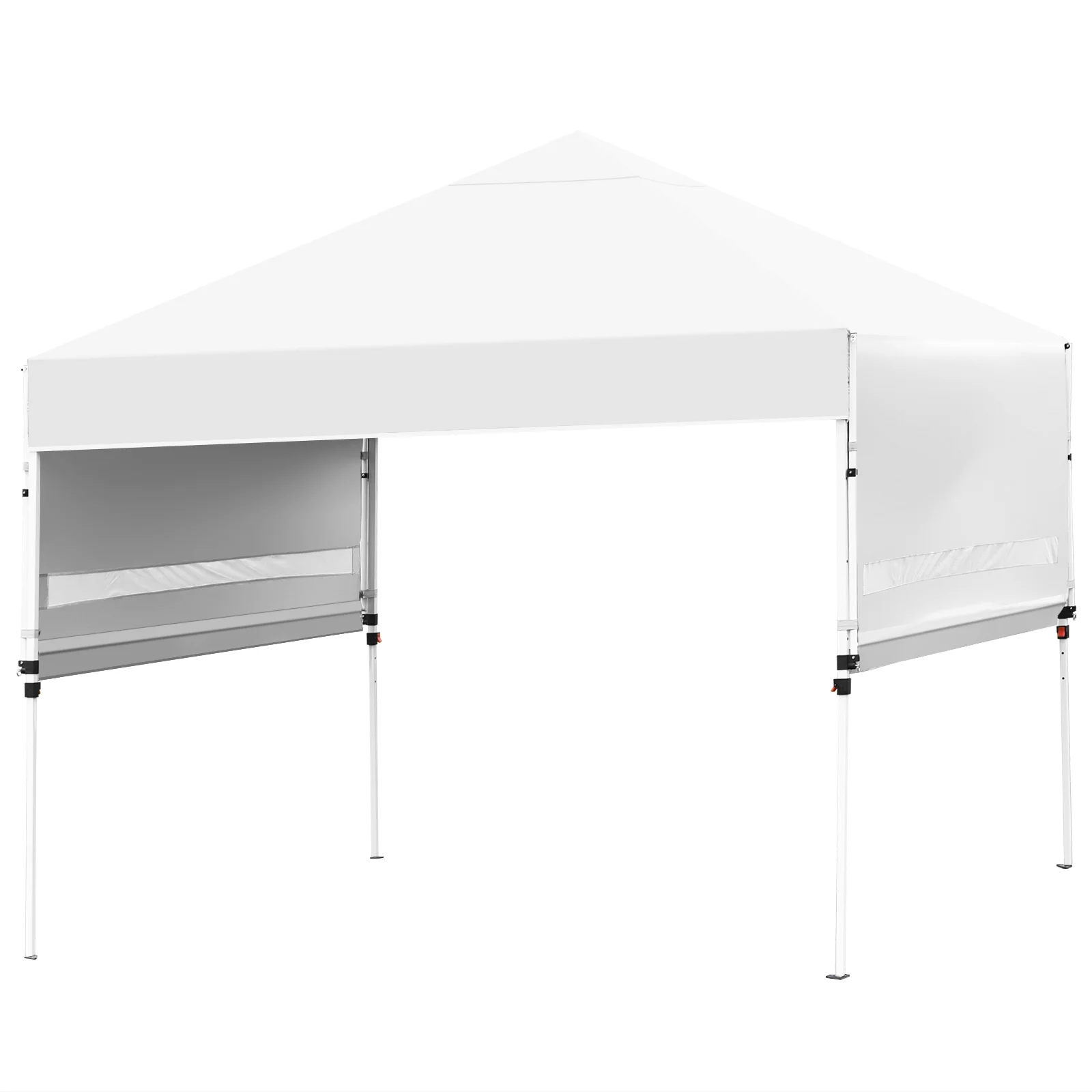 Patiojoy 10x17ft Pop up Canopy 3 Height Adjustment Folding Tent with Roller Bag White - Image 8
