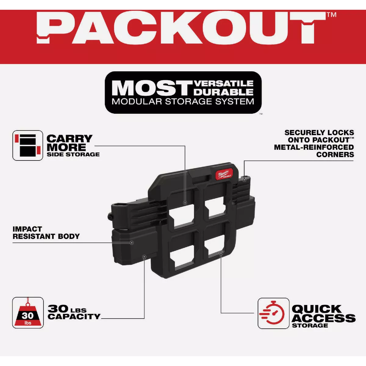 Milwaukee PACKOUT Tool Box Compact Plate