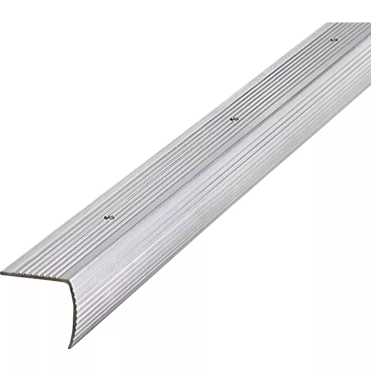 M-D Building Products 1-1/8 In. X 1-1/8 In. X 72 In. Silver Aluminum Stair Edging with Screw Nails