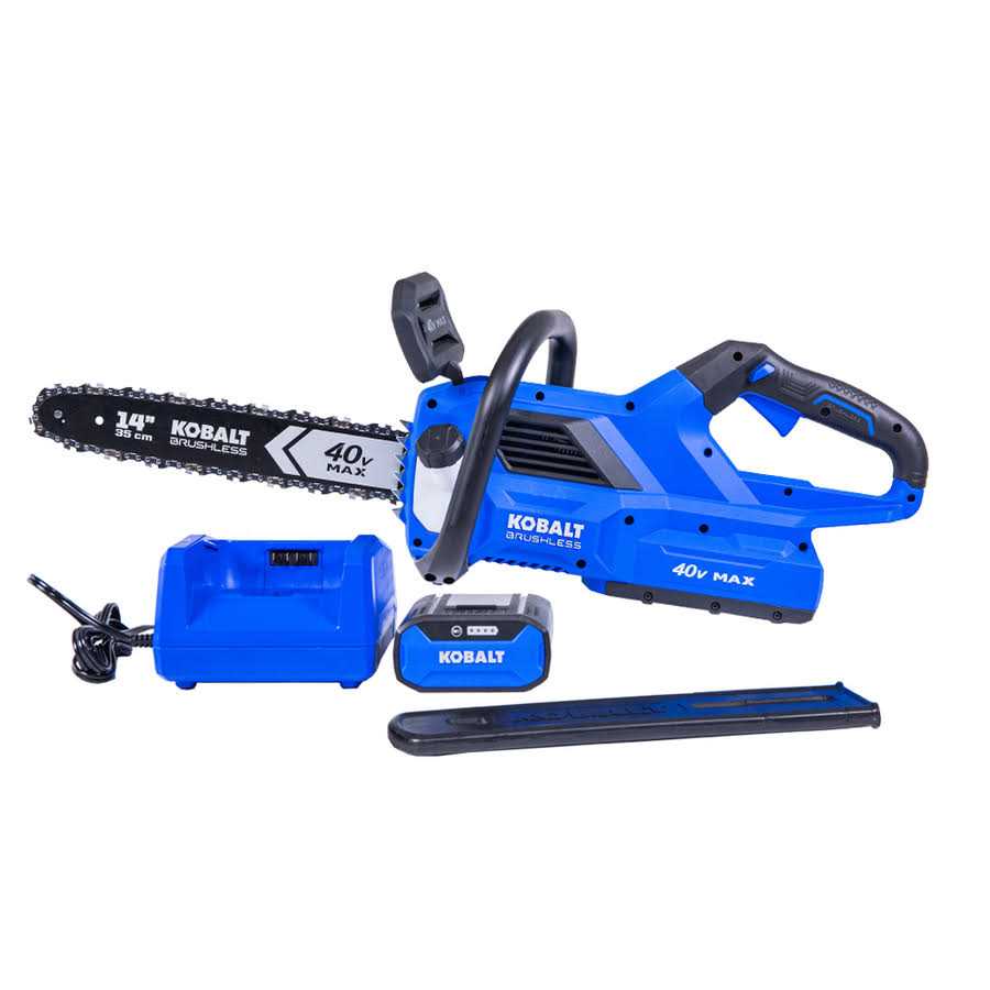 Kobalt Gen4 40-Volt 14-in Brushless Battery Chainsaw 4 Ah - KCS 1040A-03 Kobalt Gen4 40-Volt 14-in Brushless Battery Chainsaw 4 Ah - KCS 1040A-03
