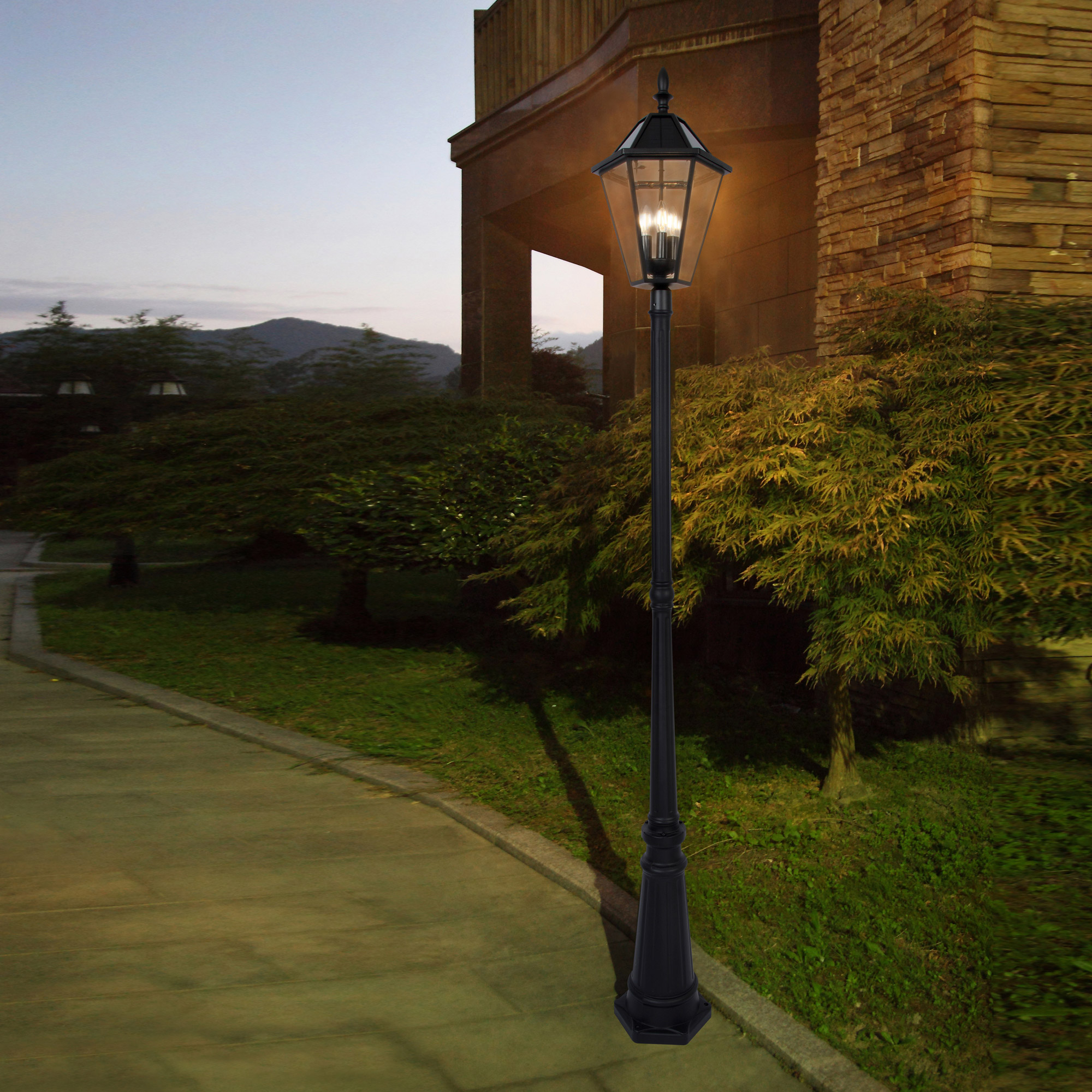 Lutec Outdoor LED Solar Post Light - Image 2