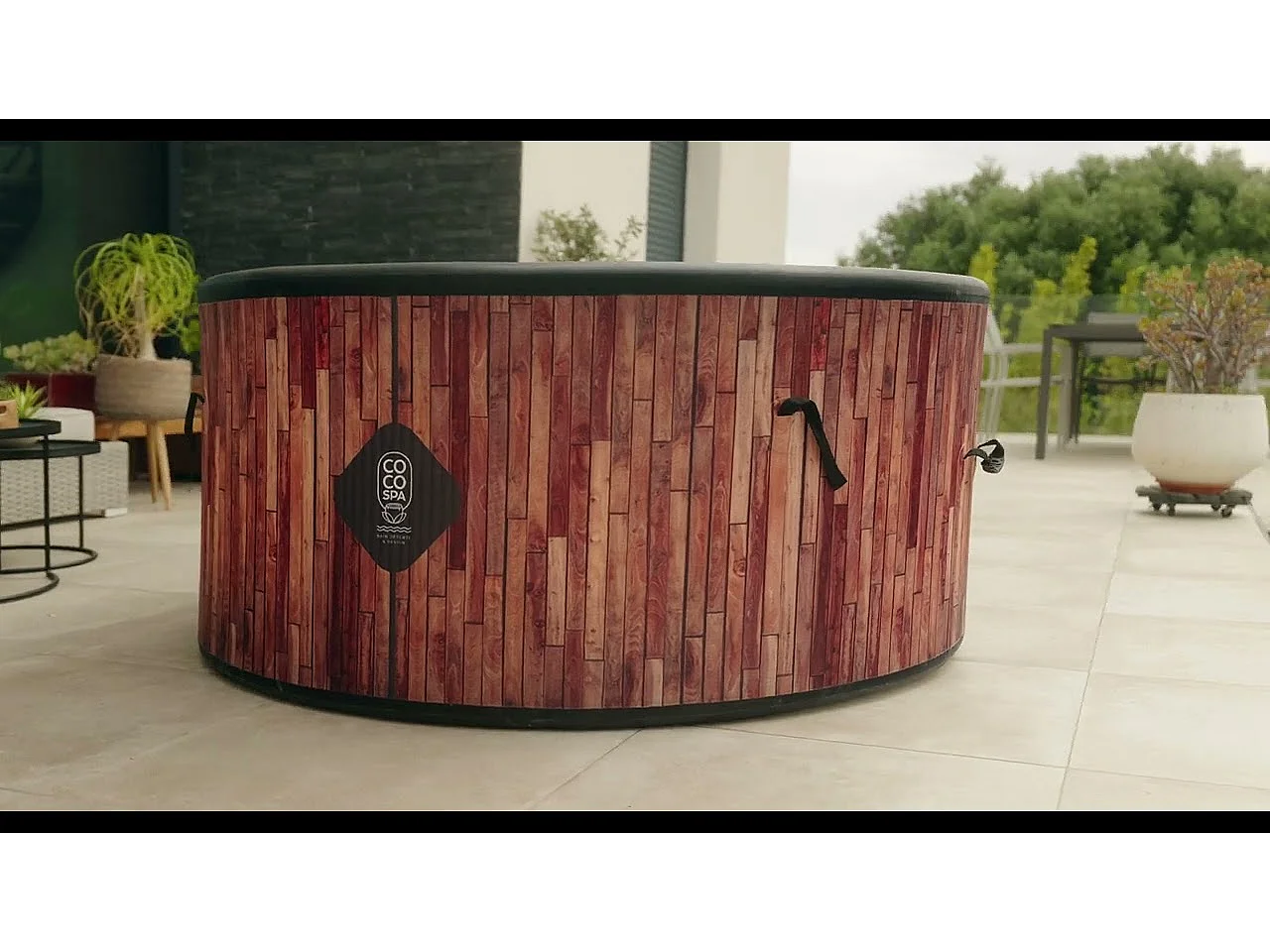 Coco Spa Exotik Spa Gonflable - 150 Cm De Diamètre - 800 Litres - Moteur 2240 W - 2 à 4 personnes