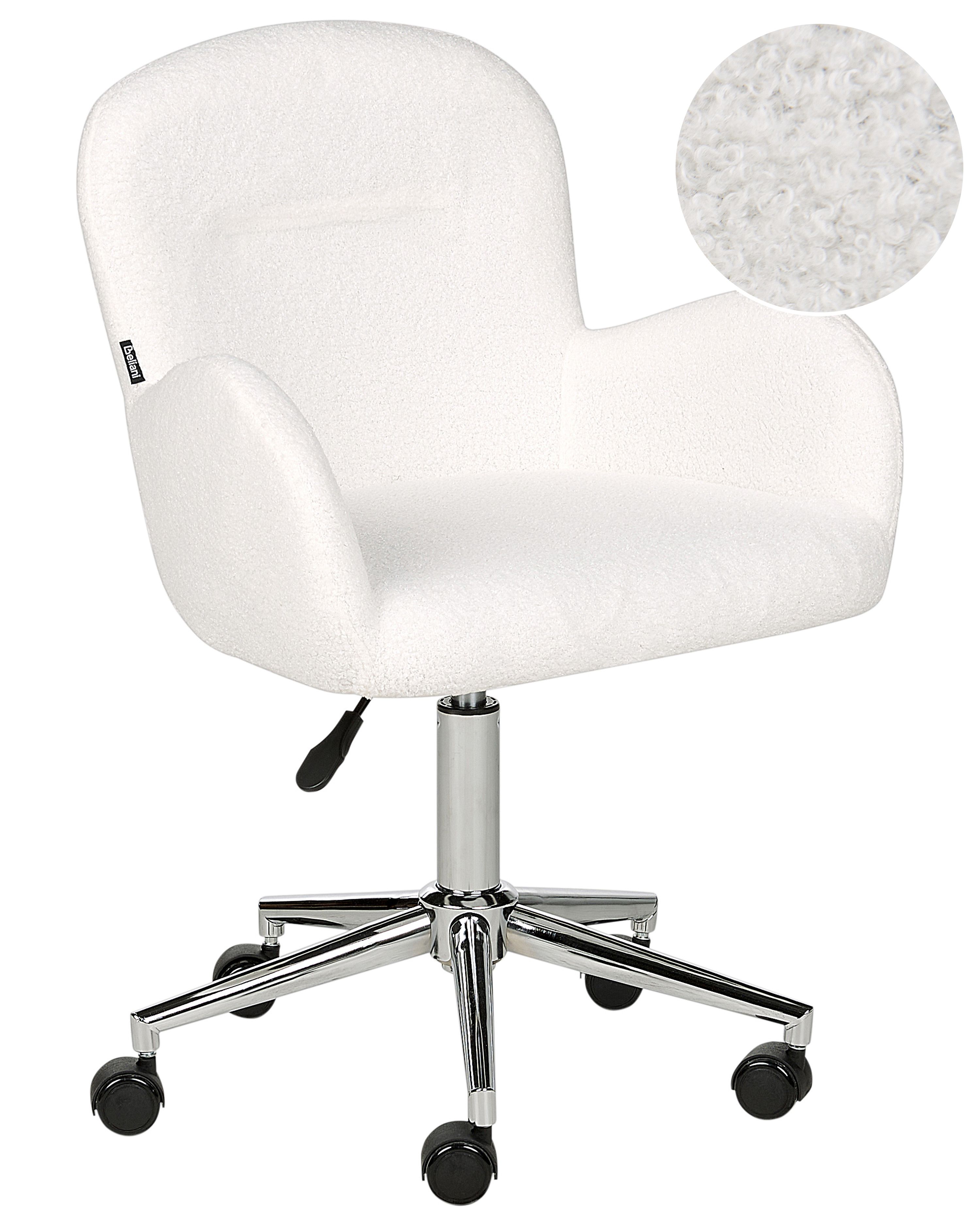 Desk Chair PRIDDY Boucle Off-White