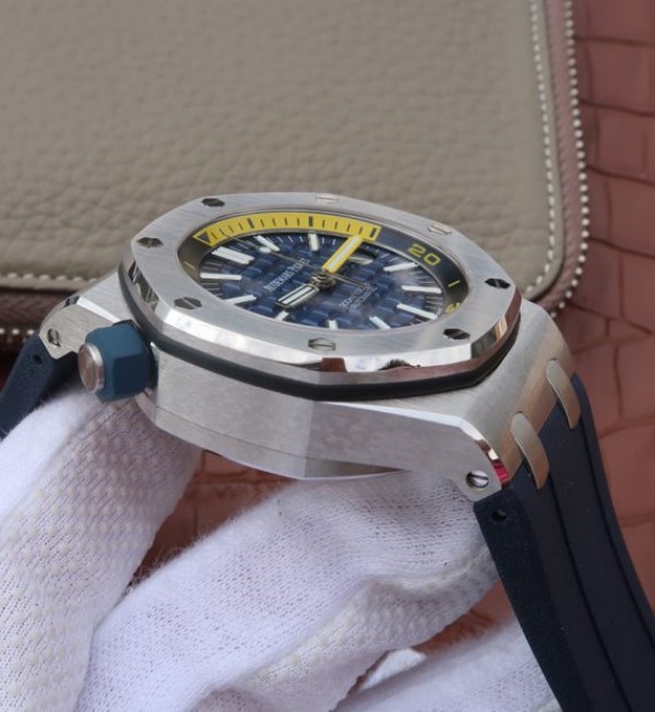 Replica Audemars Piguet JF Royal Oak Offshore Diver 2017 Blue 15710 Rubber Strap A3120 - Top club