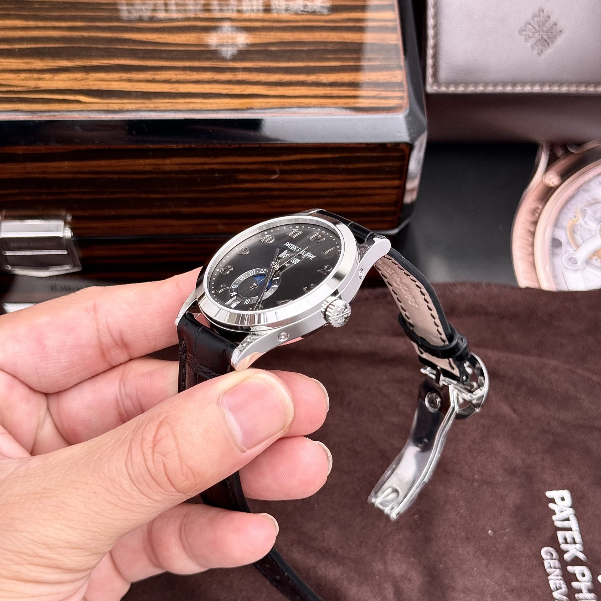 Patek Philippe Fake Watch Complications 5396G Gray Dial GR Factory 38.5mm - Top club