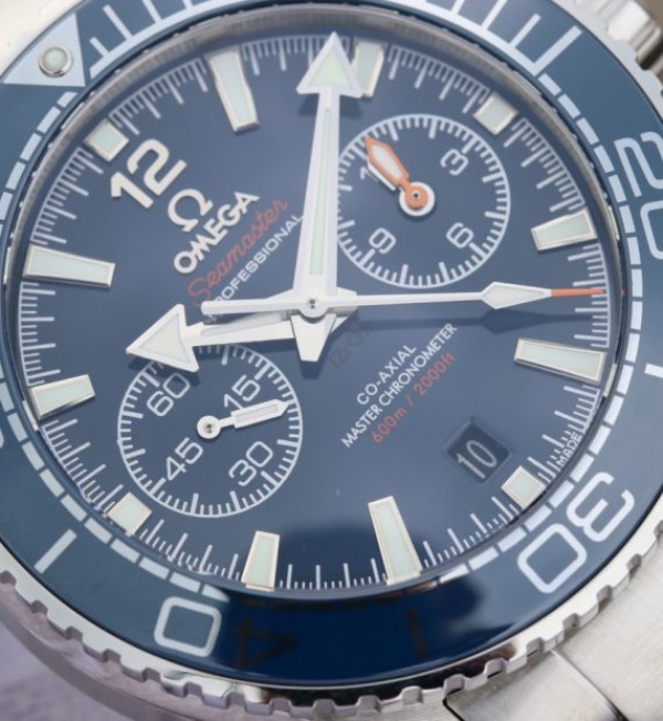 Replica Omega OMF Planet Ocean Master Chronometer Blue LiquidMetal SS Bracelet A9900 - Elite Watch Atelier