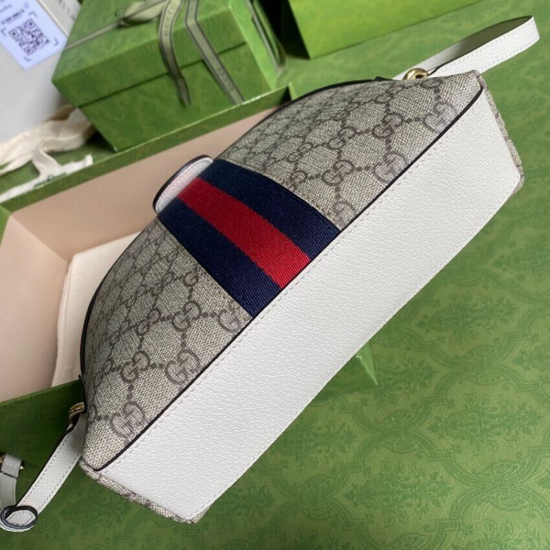 Replica Gucci Ophidia Gg Small Shoulder Bag In White Gg Canvas1:1High-quality replica