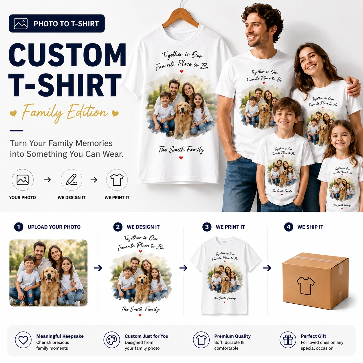 Family Edition | Custom Family Photo T-Shirt
