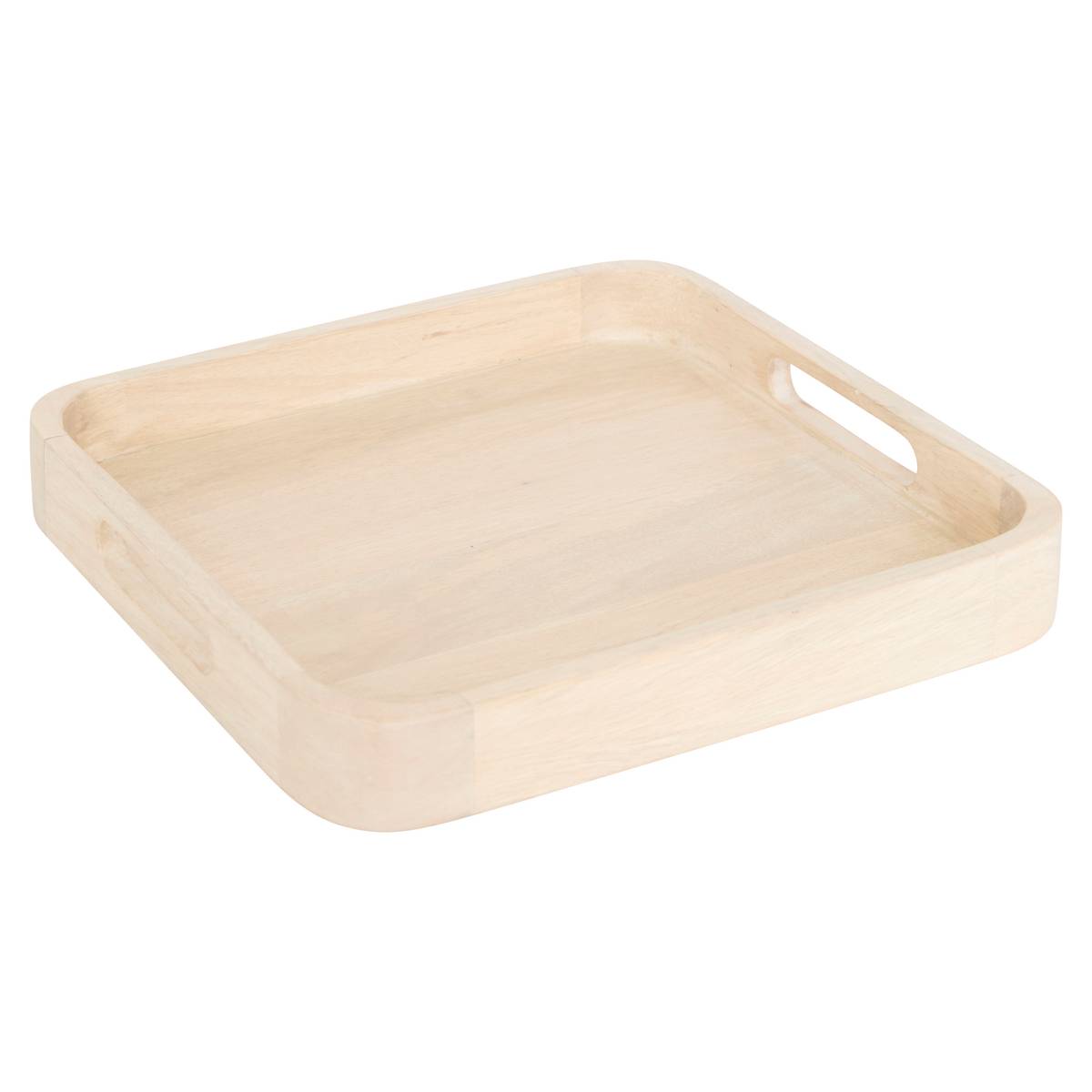 Tray "Mango" Mango wood, 34.5x34.5 cm, Beige
