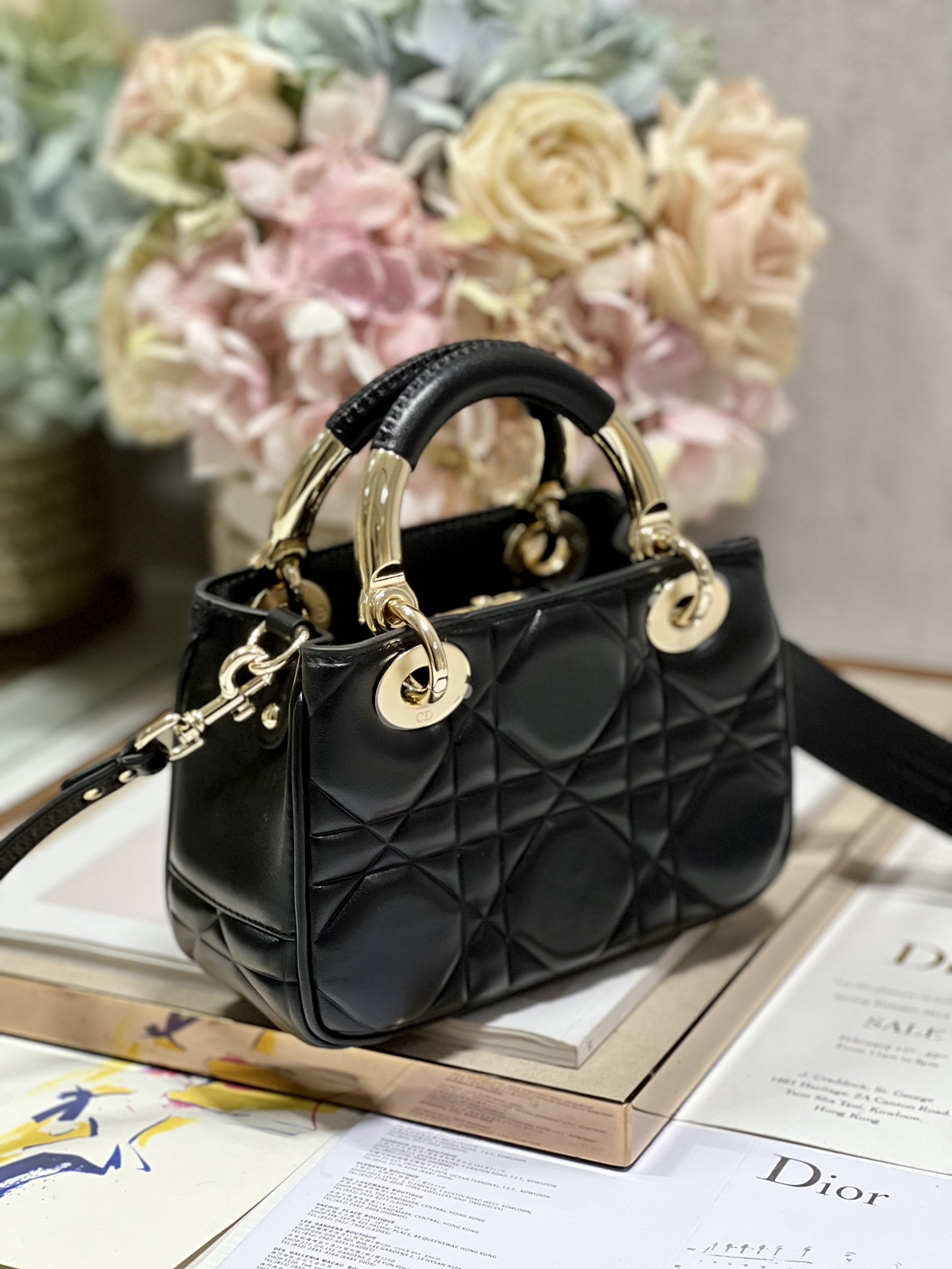 The Lady 95.22 Bag Black/White/Grey/Green For Women 7.5in/ 19cm1:1High-quality replica