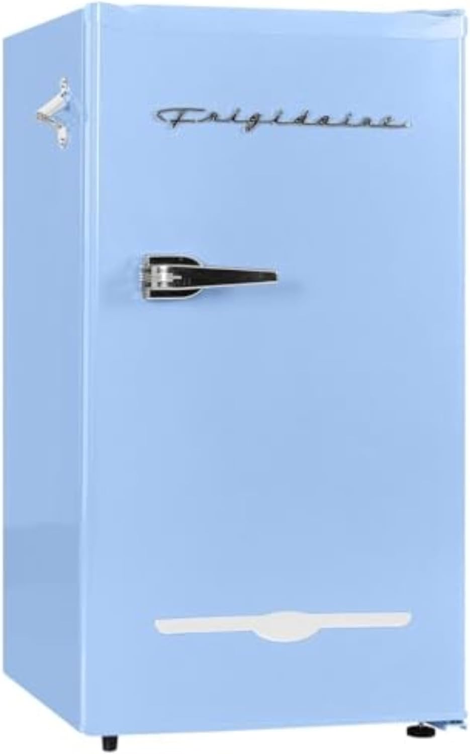 Frigidaire Retro Compact Fridge with Chiller, 3.2 cu ft Countertop Fridge with Built-In Bottle Opener, Compact Refrigerator for Office, Bedroom, Dorm Room or Cabin - 16.5