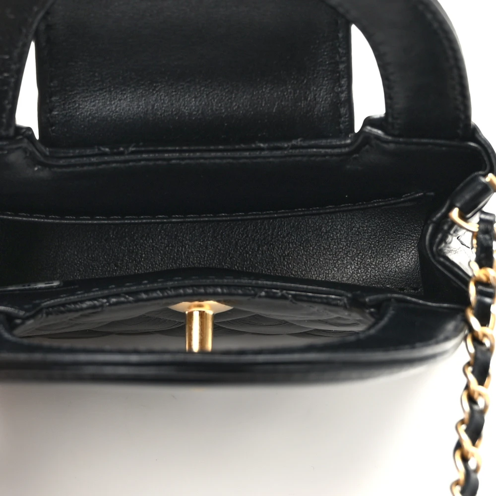 Chanel Black Quilted Calfskin Nano Shopper – Mirror Quality Replica1:1High-quality replica