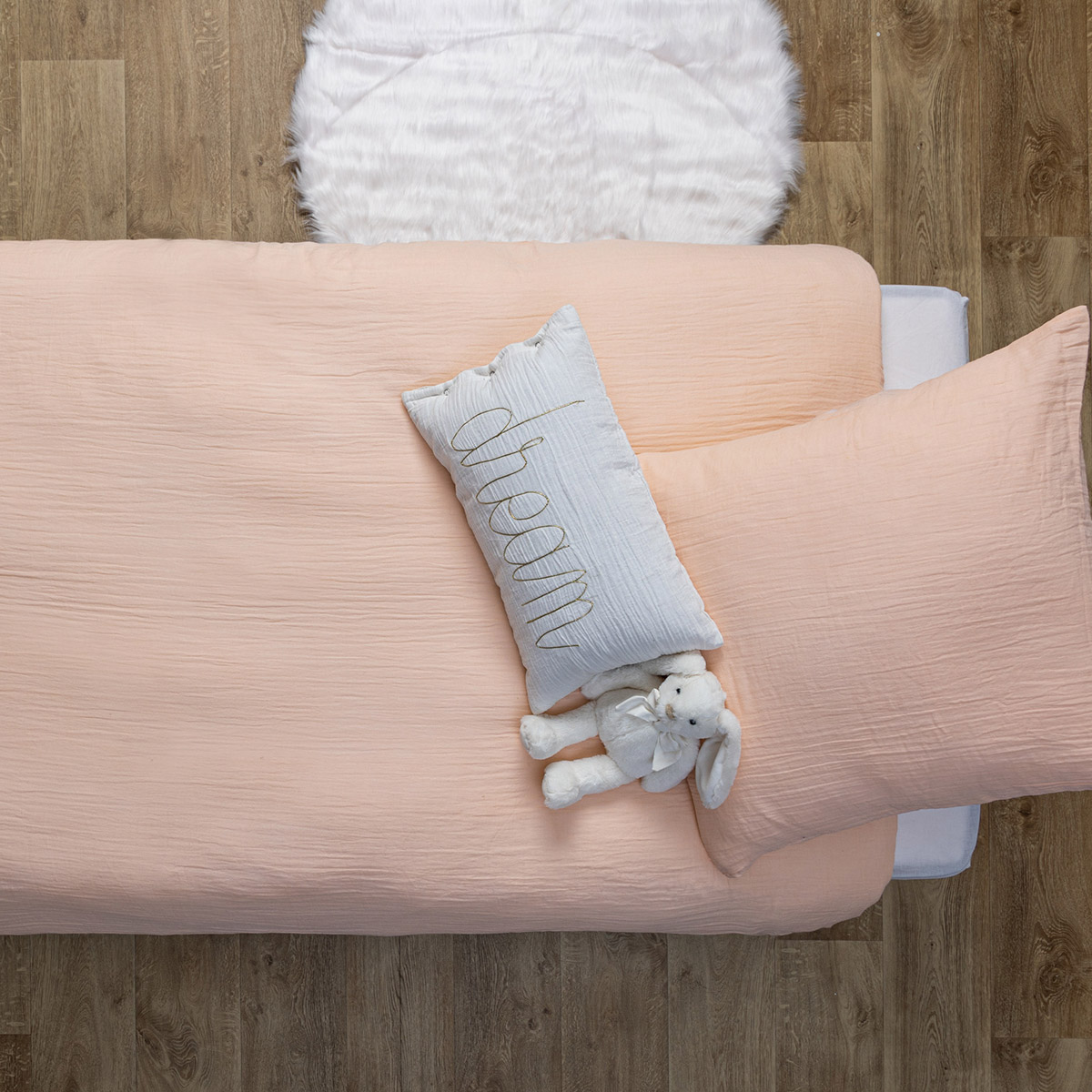 Bed linen set "Lili" Cotton gauze, brown, 140x200 cm