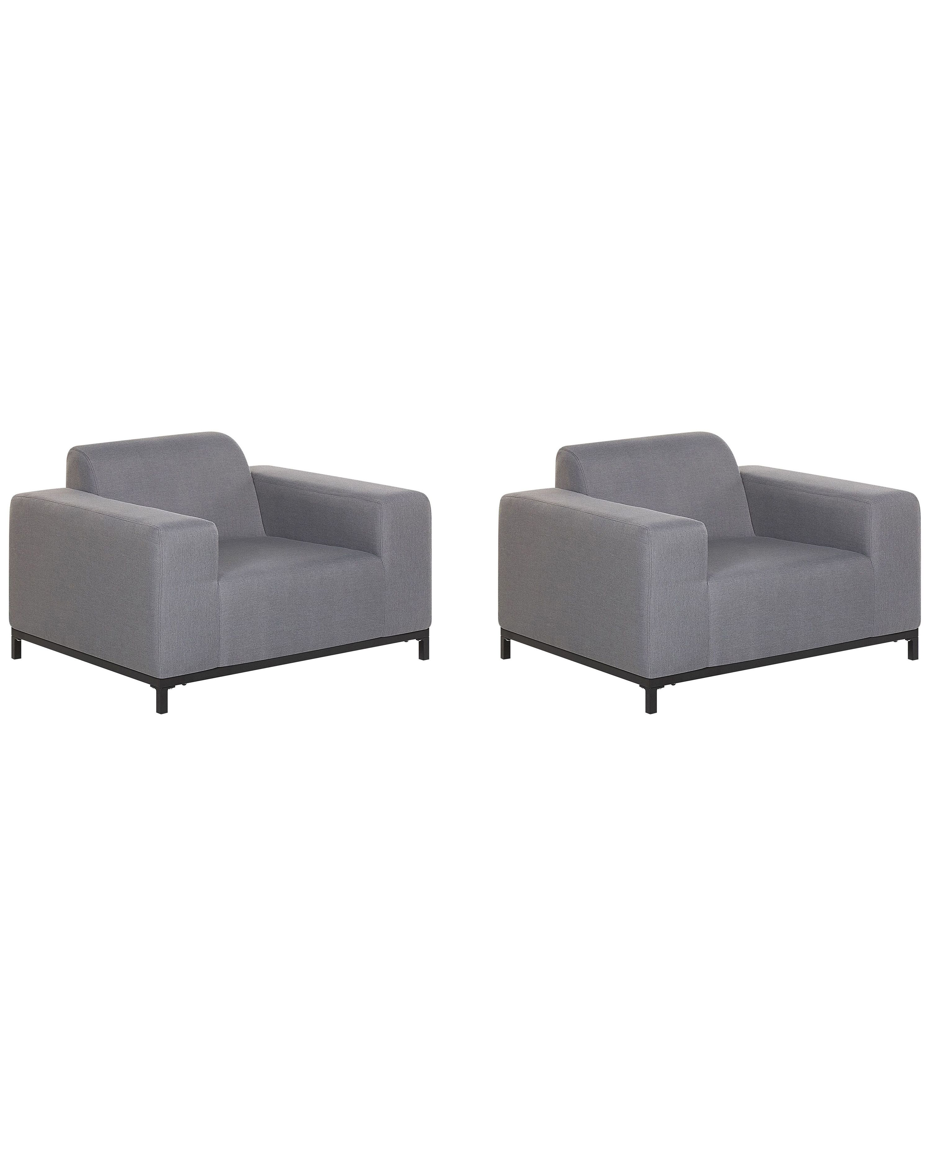 Armchair ROVIGO Fabric Grey