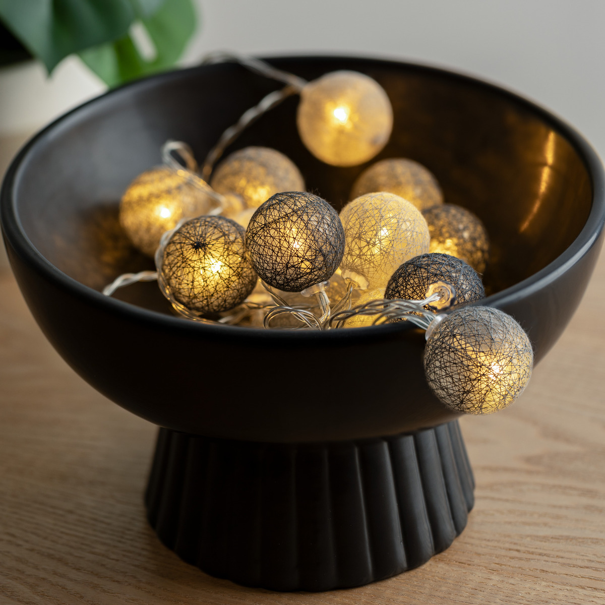 Guirlande LED &agrave; pile "Soft" 16 balls, L.255 cm