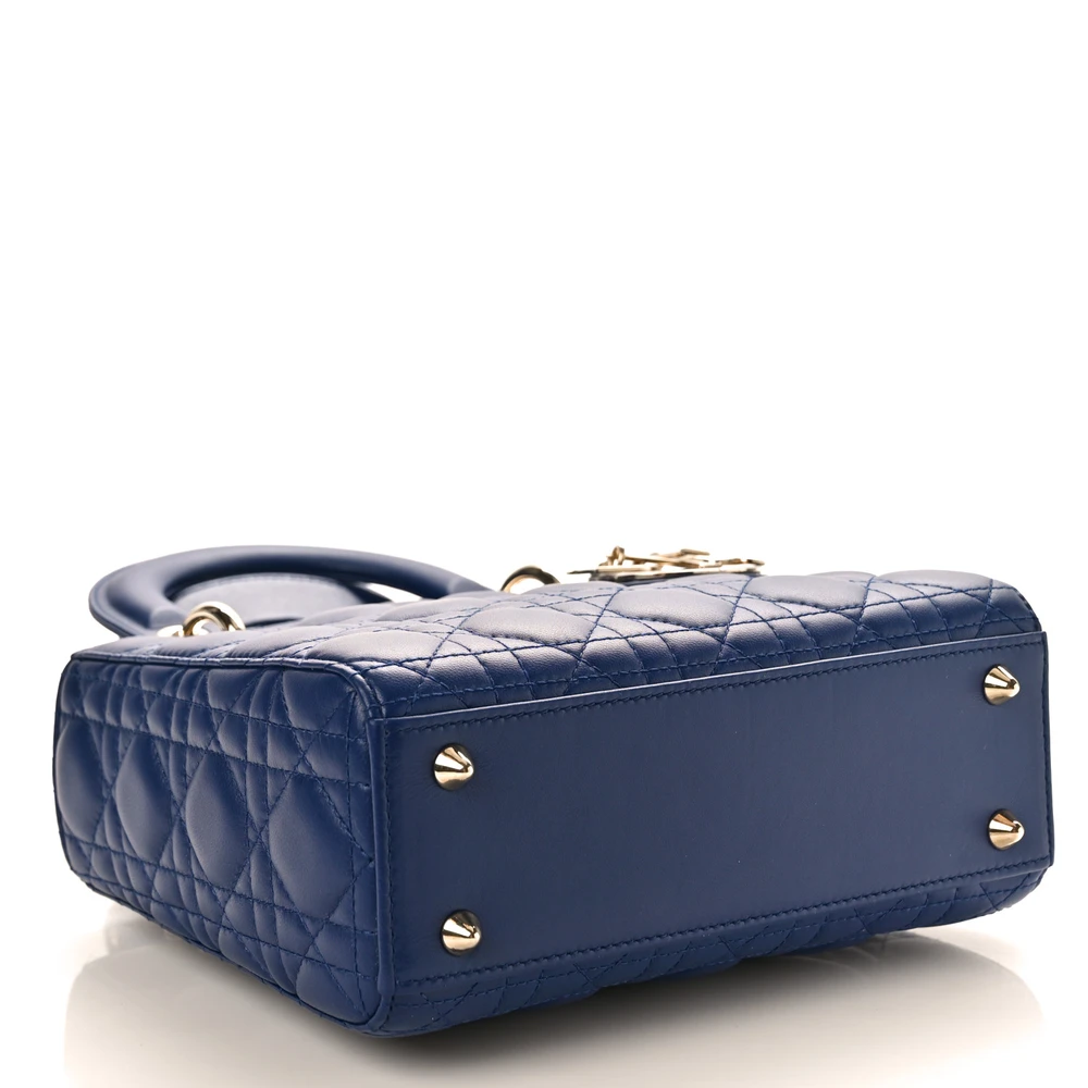 Mirror Quality Dior Lady Dior Replica Handbag with Light Gold Hardware1:1High-quality replica
