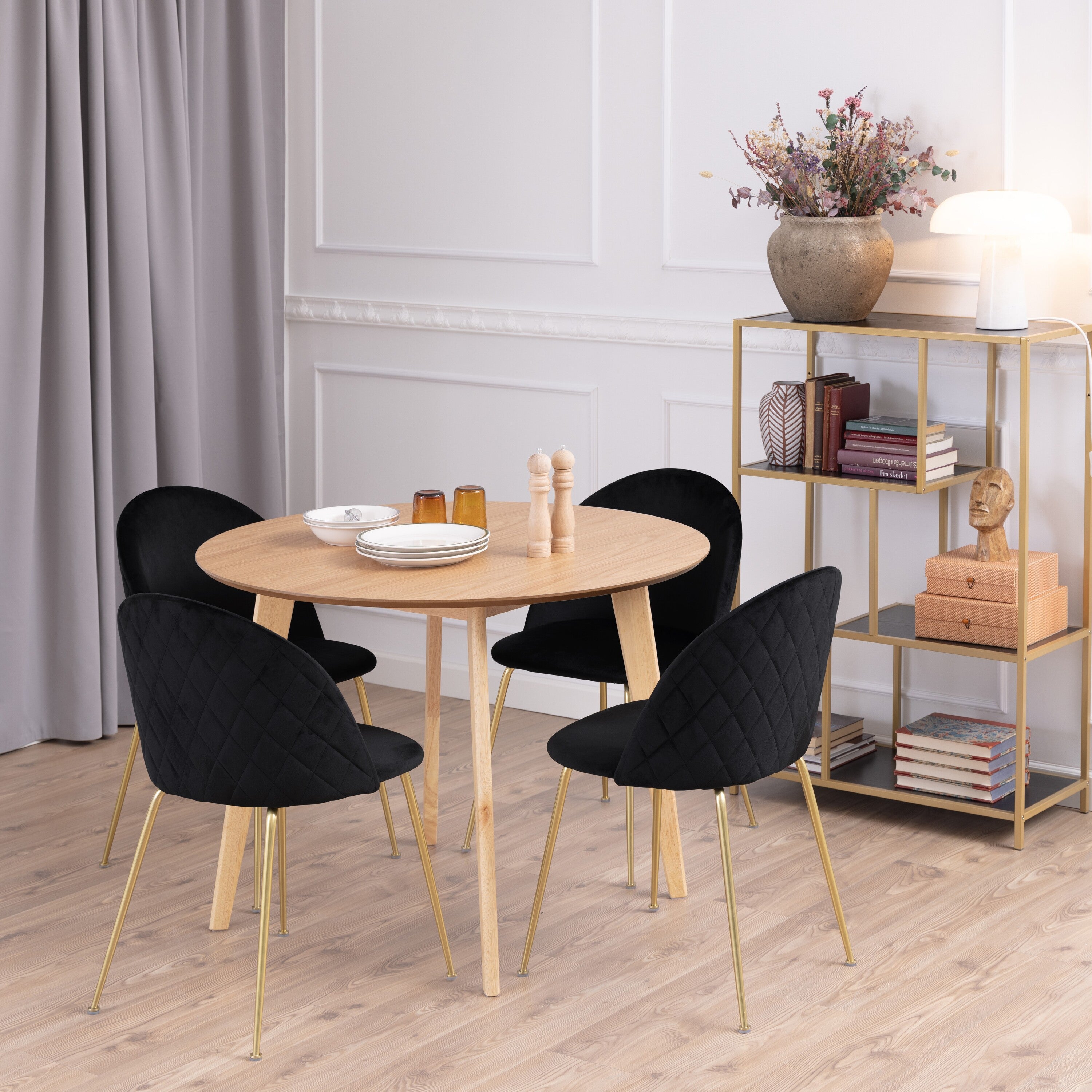 Blokker basic Crow Eettafel - Ø 105 cm - Eiken