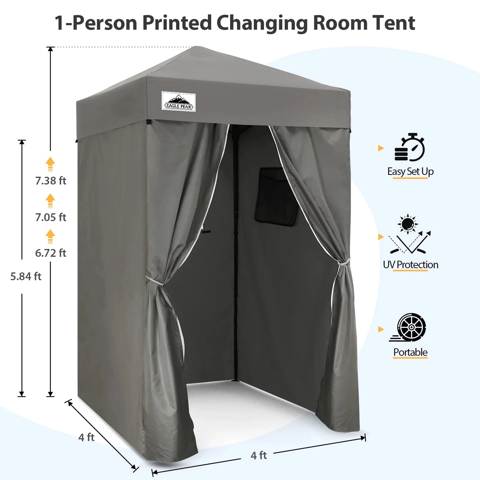 EAGLE PEAK Ultra Compact 4 ft x 4 ft Pop-Up Changing Room Canopy - Flex - Image 86 EAGLE PEAK Ultra Compact 4 ft x 4 ft Pop-Up Changing Room Canopy - Flex - Image 86
