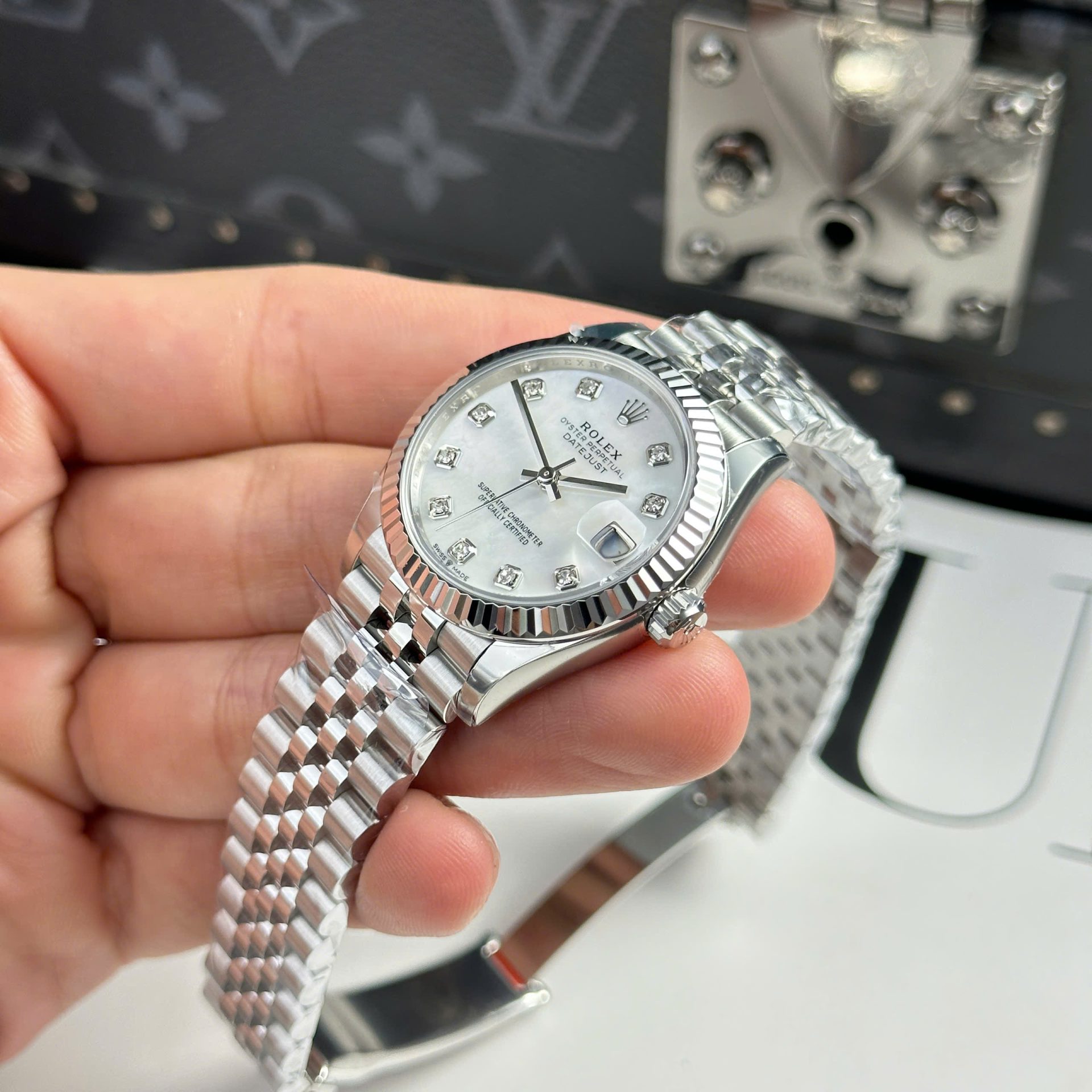 Rolex Best Copies Watch DateJust Dial Mother Of Pearl THB Factory 31mm - Top club