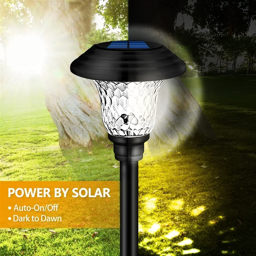 Solar Garden Landscape Lights, 8 Pack - Waterproof Glass Stainless Steel Auto-On/Off - Image 9 Solar Garden Landscape Lights, 8 Pack - Waterproof Glass Stainless Steel Auto-On/Off - Image 9