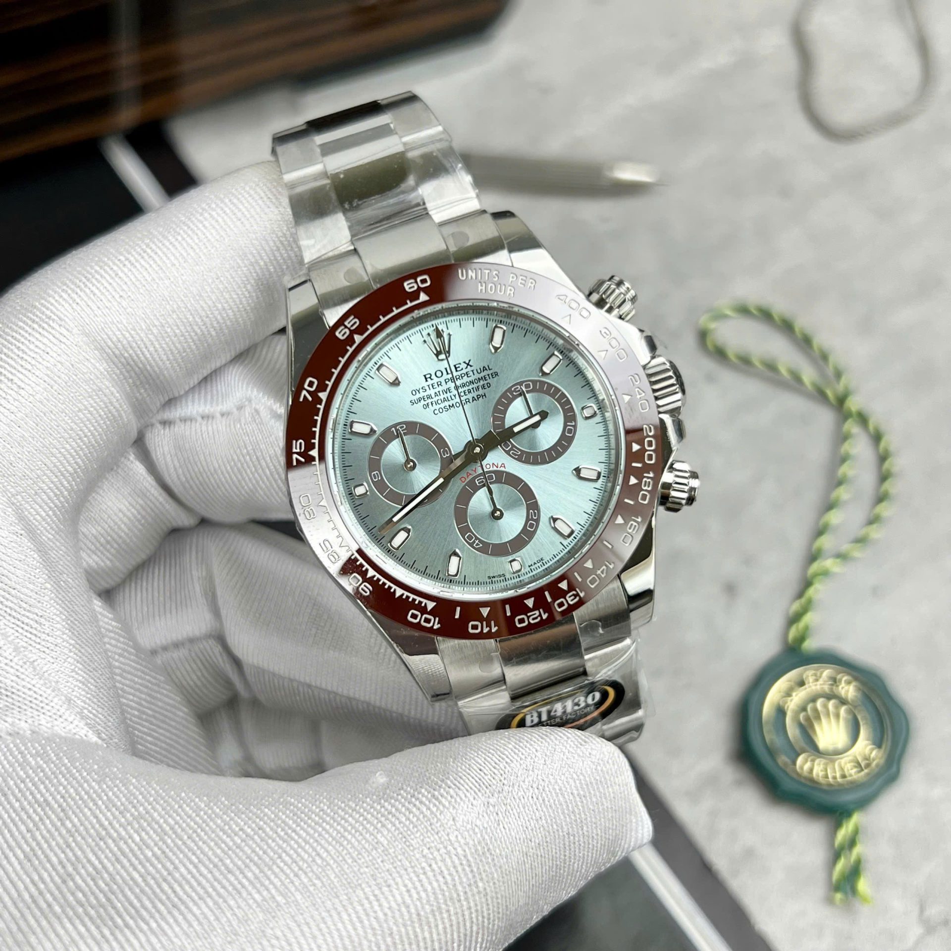Rolex Daytona Replica 11 Watch Ice Blue Dial BT Factory 40mm - Elite Watch Atelier