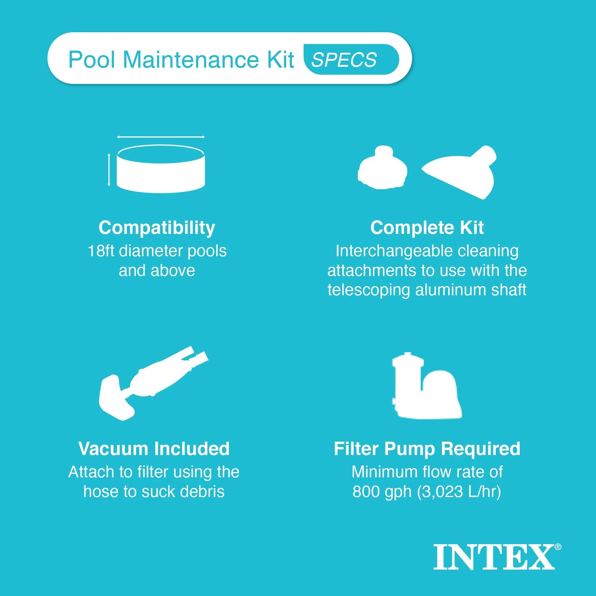 INTEX Easy Set Inflatable Round Pool, 15 ft x 48 in - Filter Pump And Accessories - Image 10 INTEX Easy Set Inflatable Round Pool, 15 ft x 48 in - Filter Pump And Accessories - Image 10
