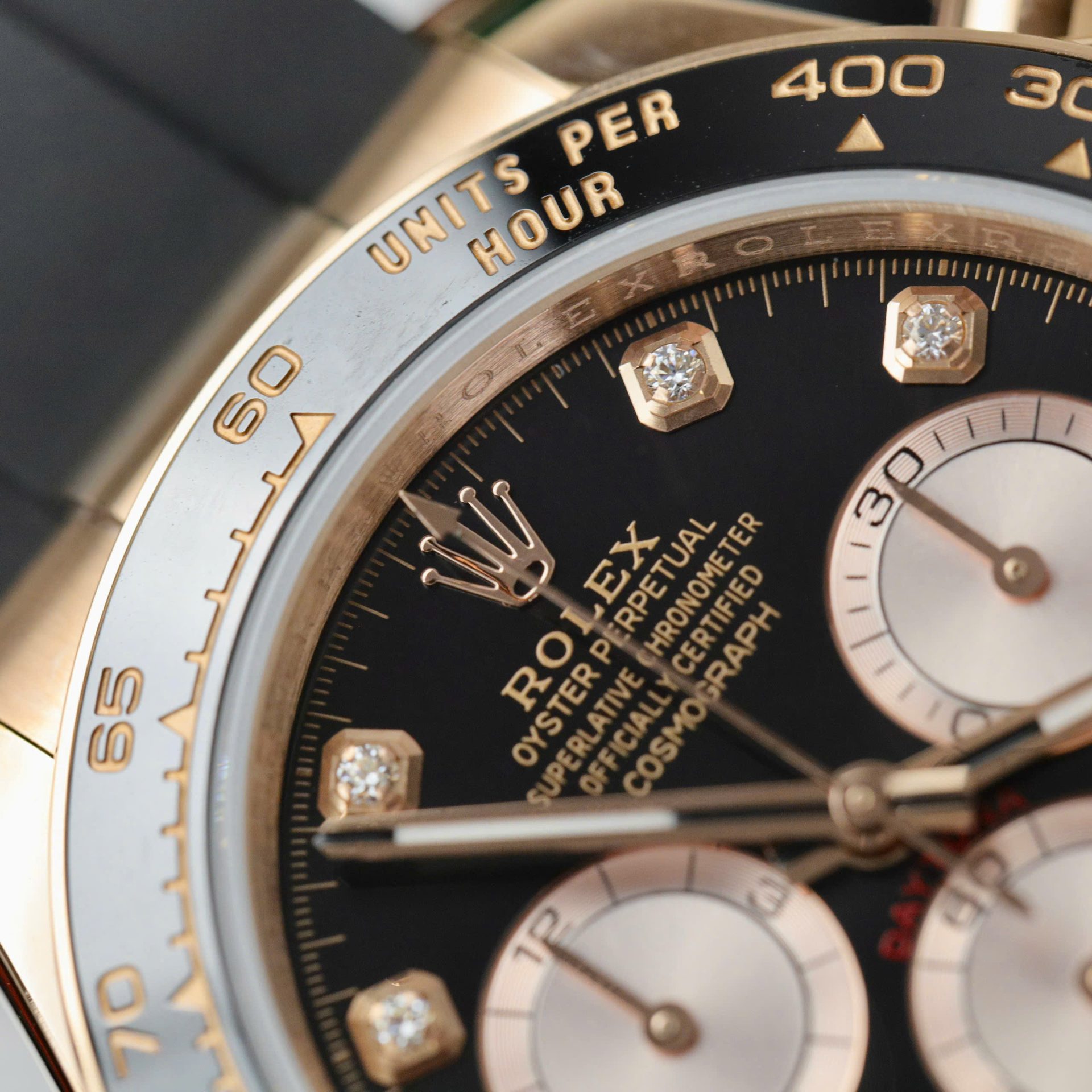 Rolex Daytona 126515 Dial Black Replica Watch Weight 163Gram Custom Gold Wrapped 40mm - Elite Watch Atelier