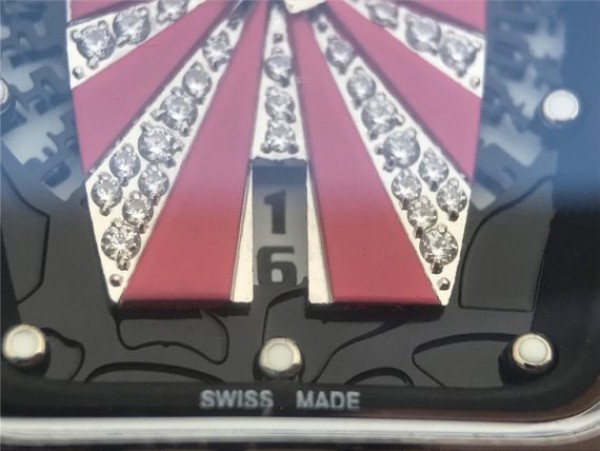 Replica Richard Mille RM 007 Lady SS Diamonds Black Inner Bezel White Rubber Strap 6T51 - Top club
