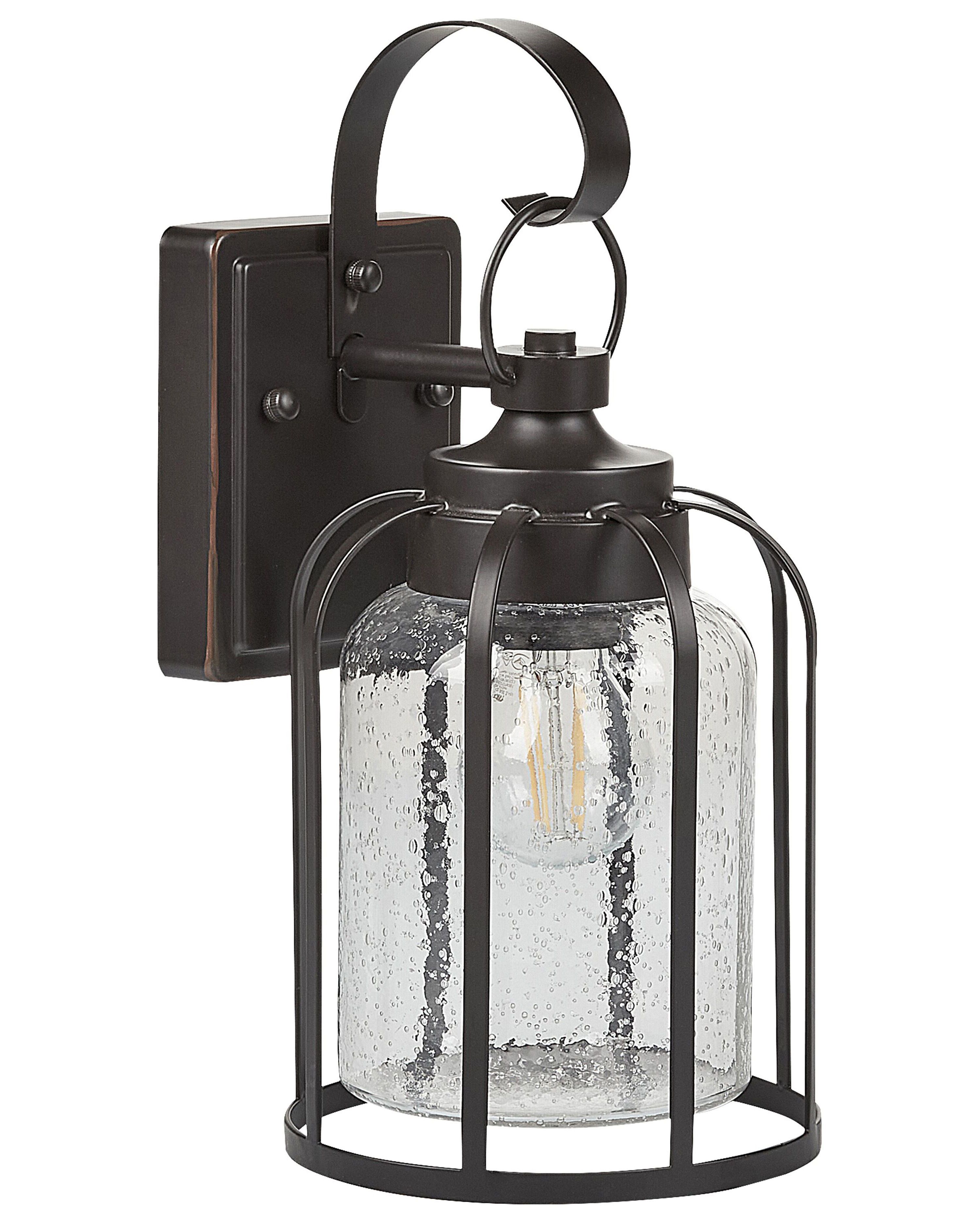 Outdoor Wall Light WOOLER Black