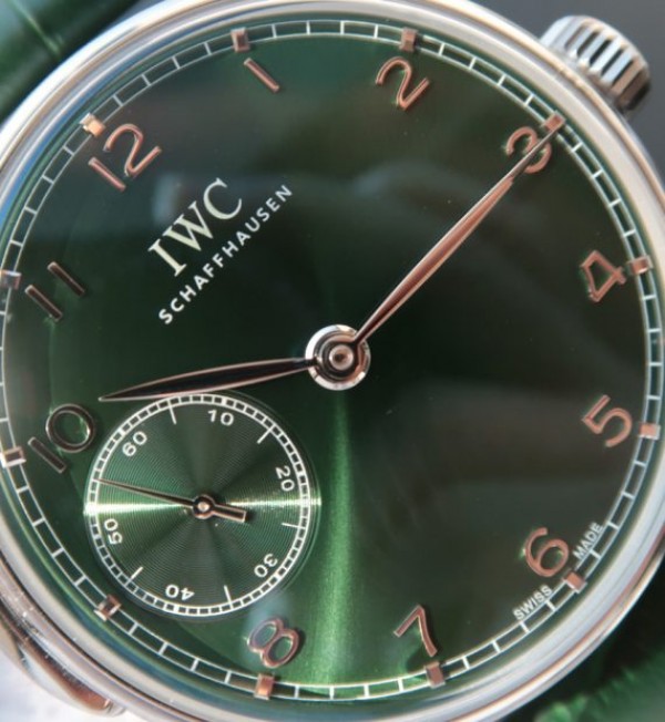Replica IWC YLF Portuguese IW5242 Green Dial - Elite Watch Atelier