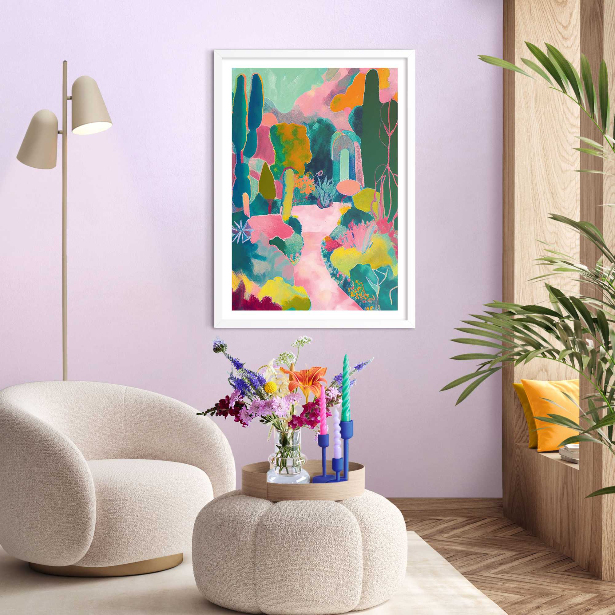 Reinders - Mountain Canyon - Schilderij 70x50cm Wit