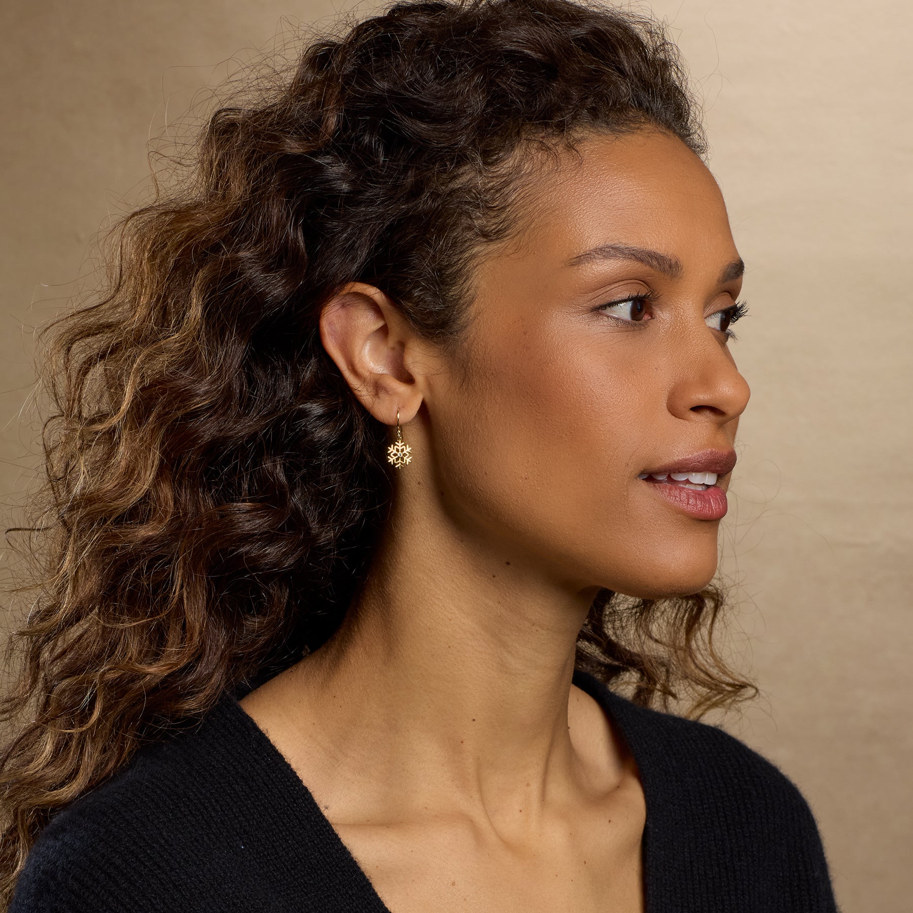 Gold Snowfall Earrings - Sundance Clothing