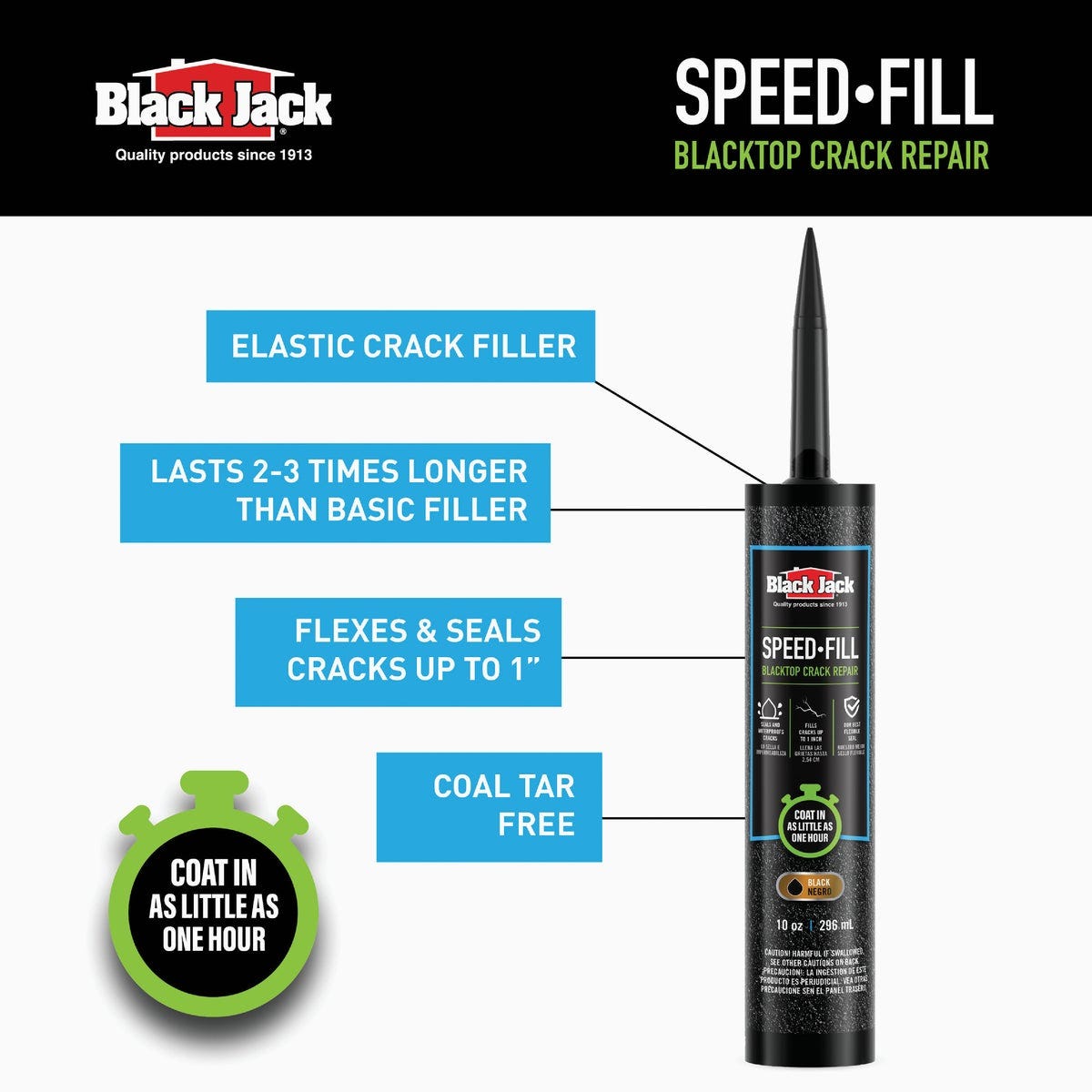 Black Jack Speed-Fill 10 Oz. Blacktop Filler