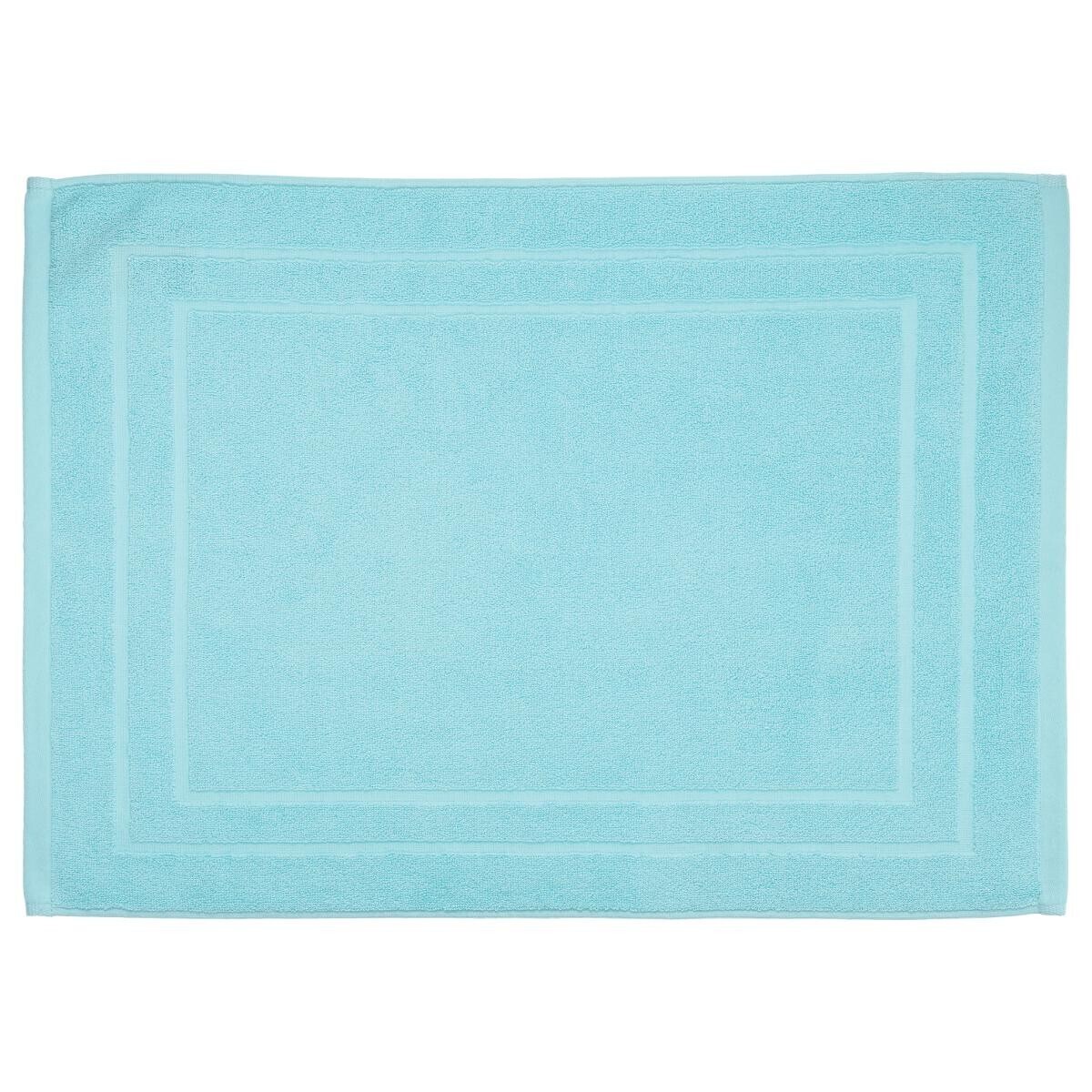 Bath mat, cotton Turquoise blue, 50x70 cm, 700 g/m&sup2;