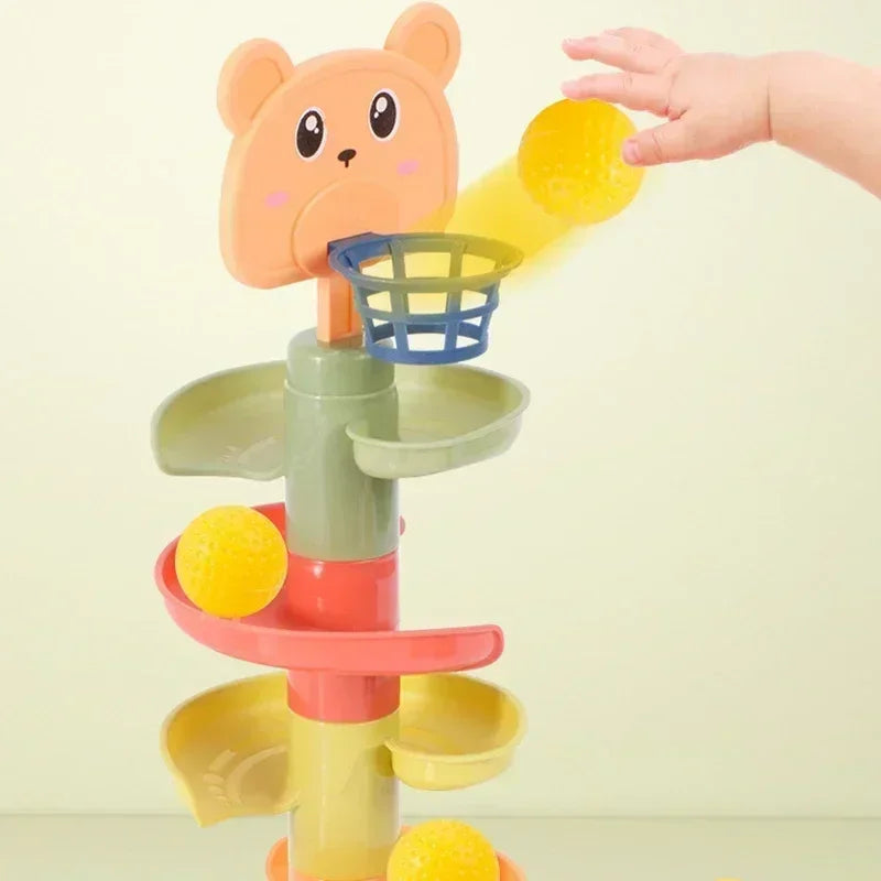 SpinTower | Montessori rollend kogelbaan speelgoed