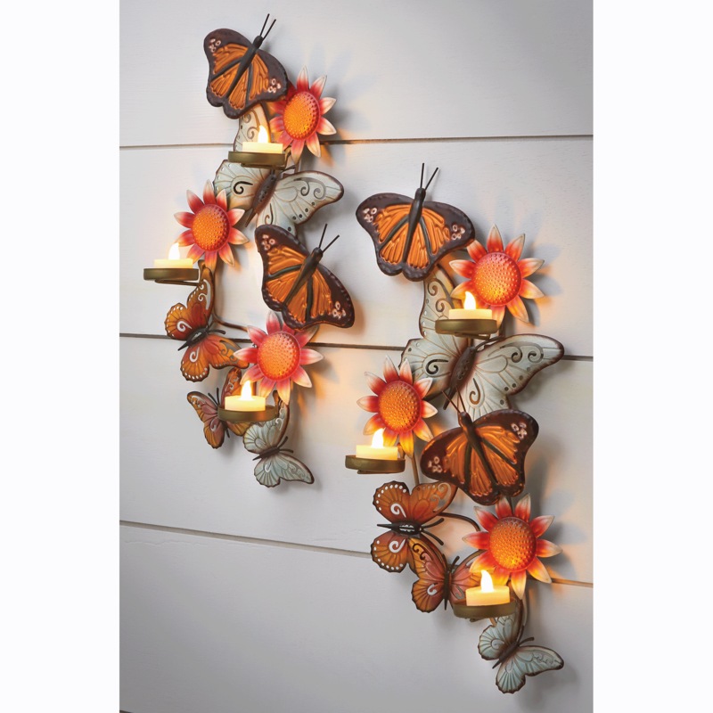 Metal Butterfly Sconce - MIDNIGHT VELVET CATALOG