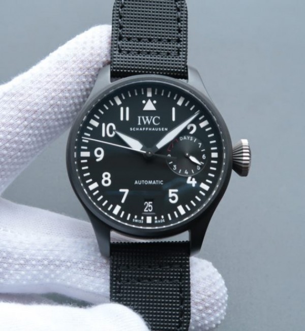 Replica IWC ZF Big Pilot IW502001 Real Ceramic Nylon Strap - Top club