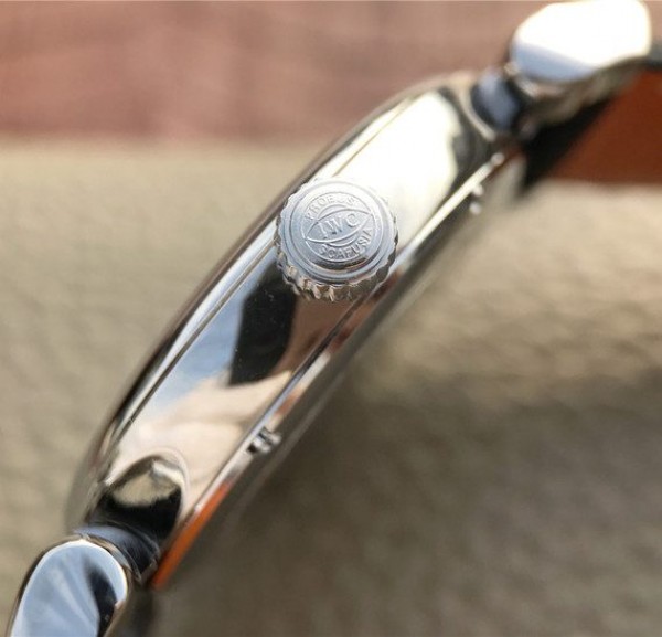 Replica IWC TW Da Vinci IW3566 Blue Dial Black Leather Strap A2892 - Top club