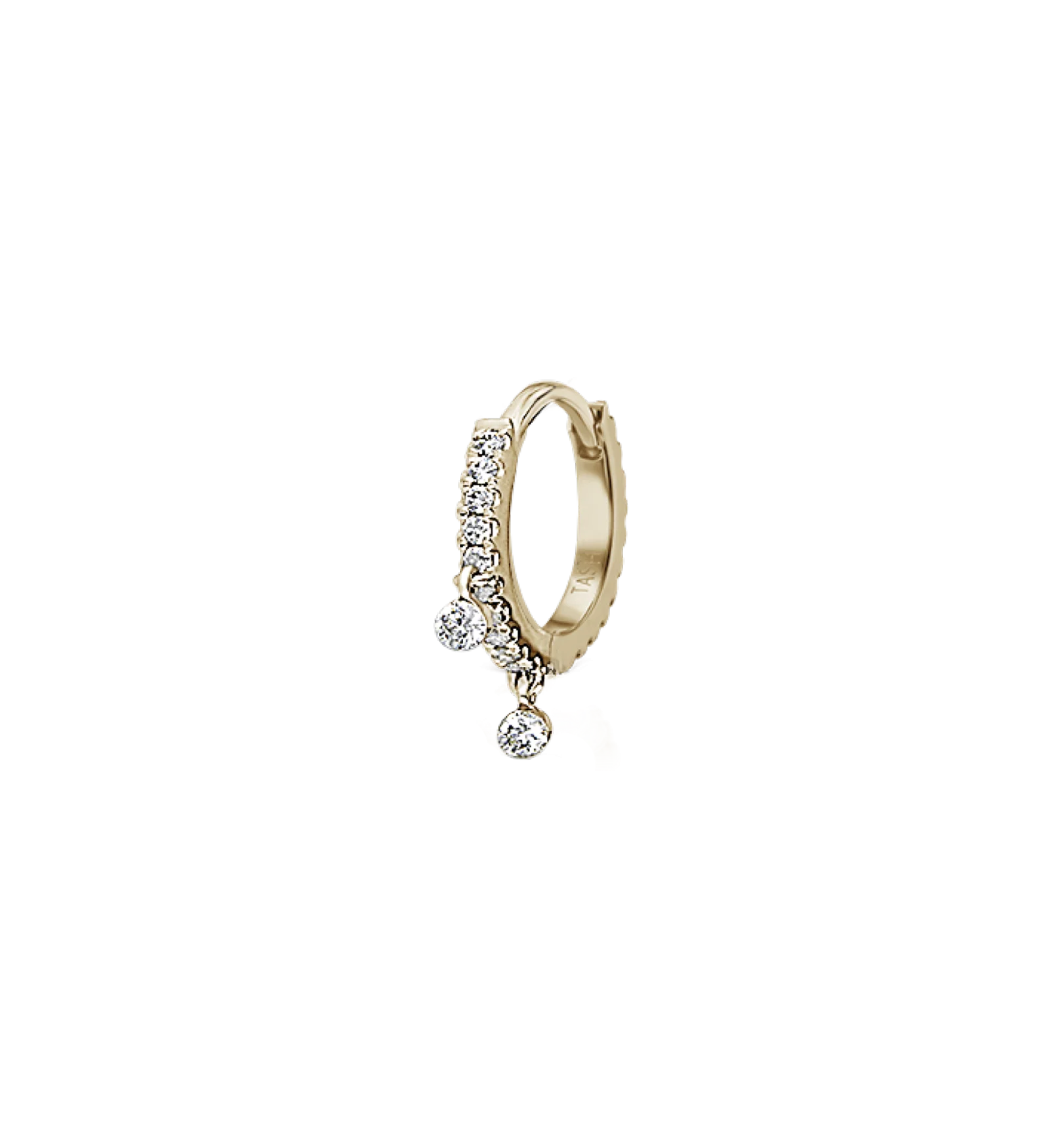Maria Tash Diamond Eternity With 2 Dangles Earring 18K 14K