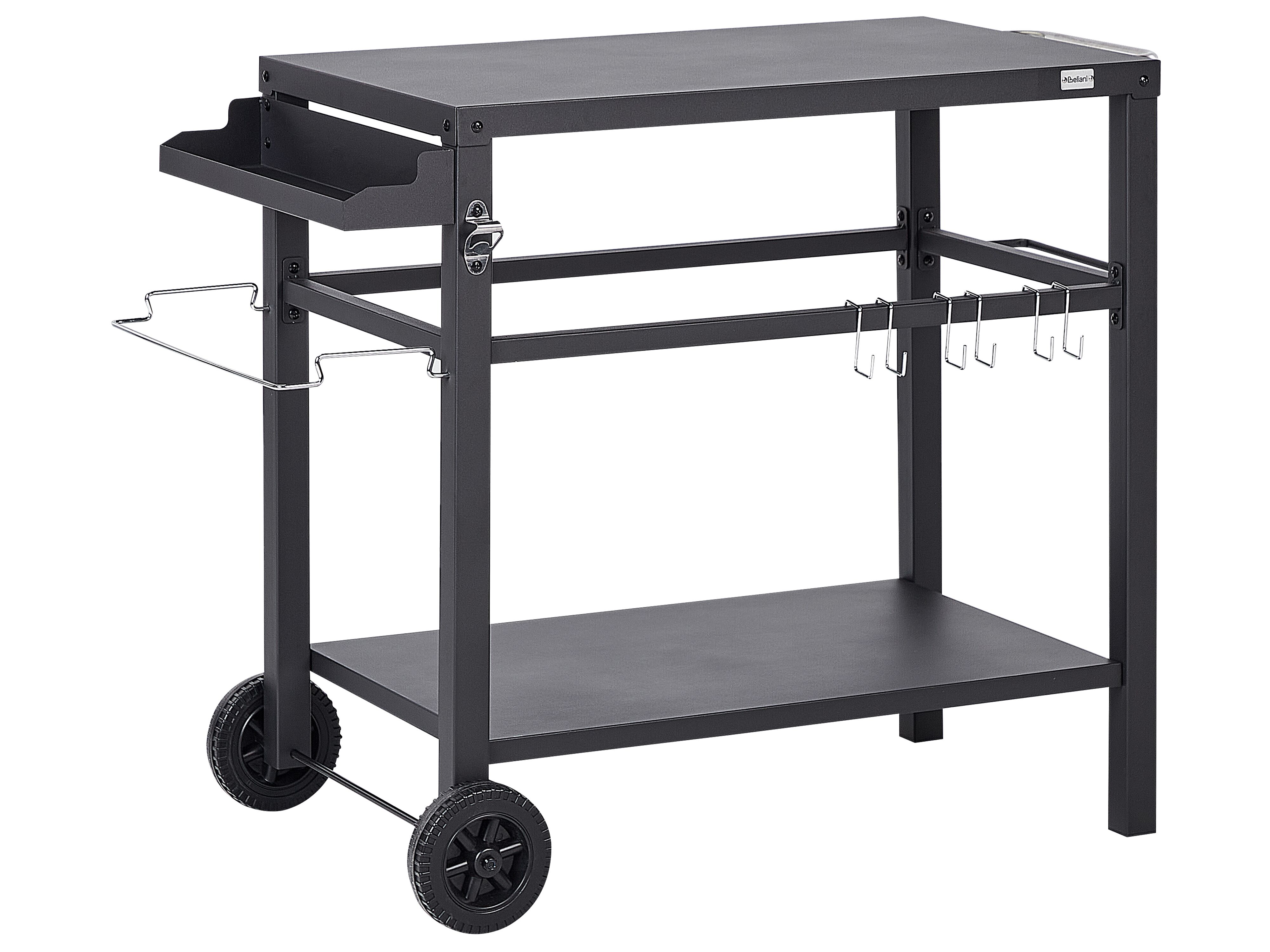 Garden Serving Trolley STALETTI Metal Black