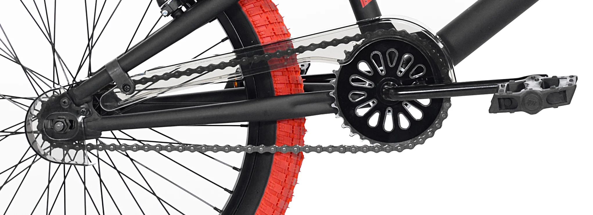 20" Dread Boy's BMX Bike, Black/Red - Image 5