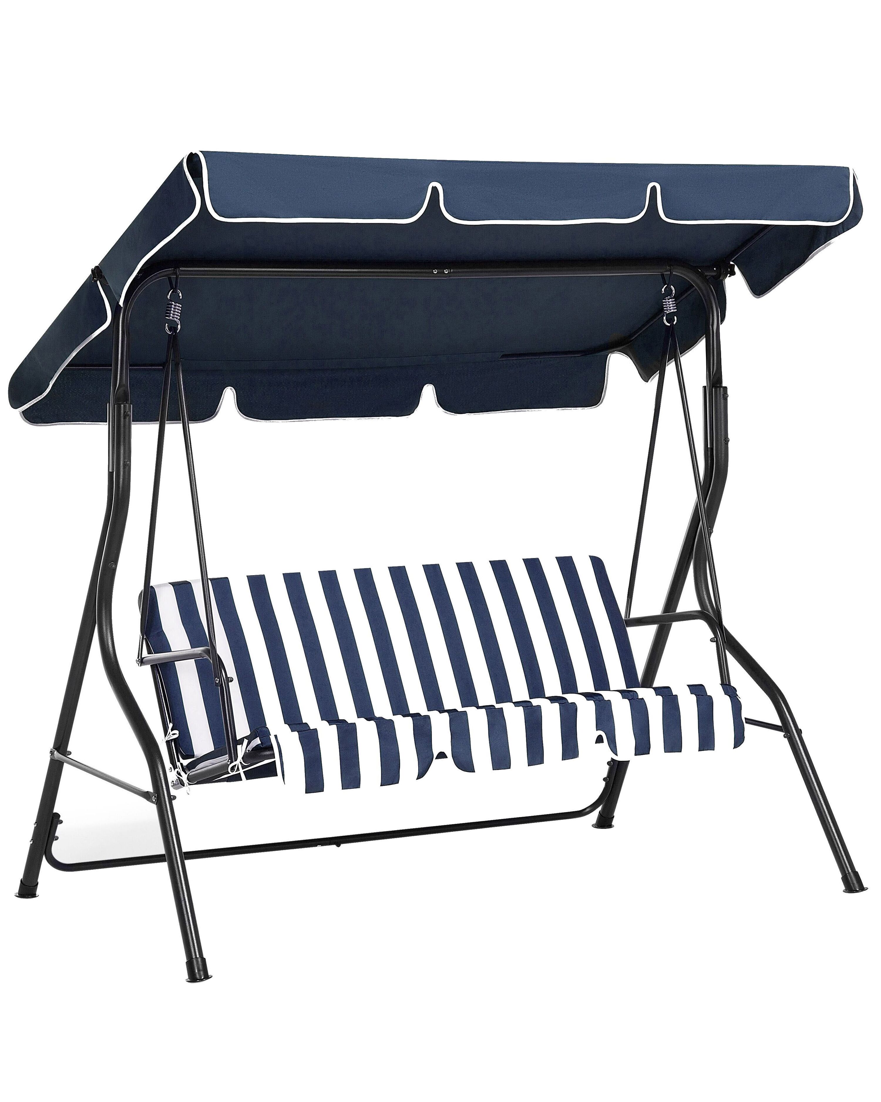 Patio Swing CHAPLIN Metal Dark Blue