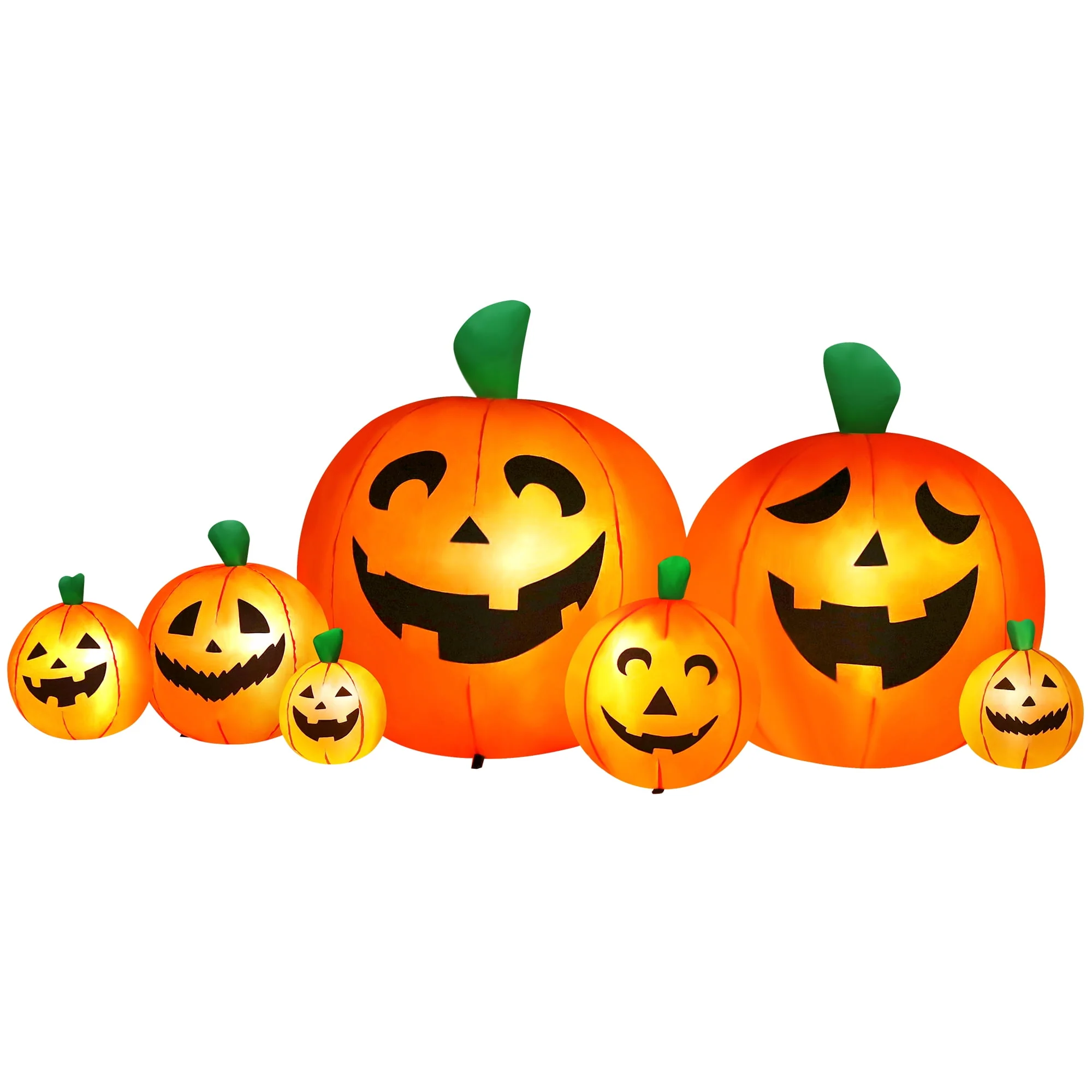 Yexmas 8 FT Halloween Inflatables Pumpkin, 7 Pumpkins Halloween Outdoor Decoration with Built-in LED Lights, Halloween Blow Ups for Yard, Lawn, Garden Decor - Image 7 Yexmas 8 FT Halloween Inflatables Pumpkin, 7 Pumpkins Halloween Outdoor Decoration with Built-in LED Lights, Halloween Blow Ups for Yard, Lawn, Garden Decor - Image 7