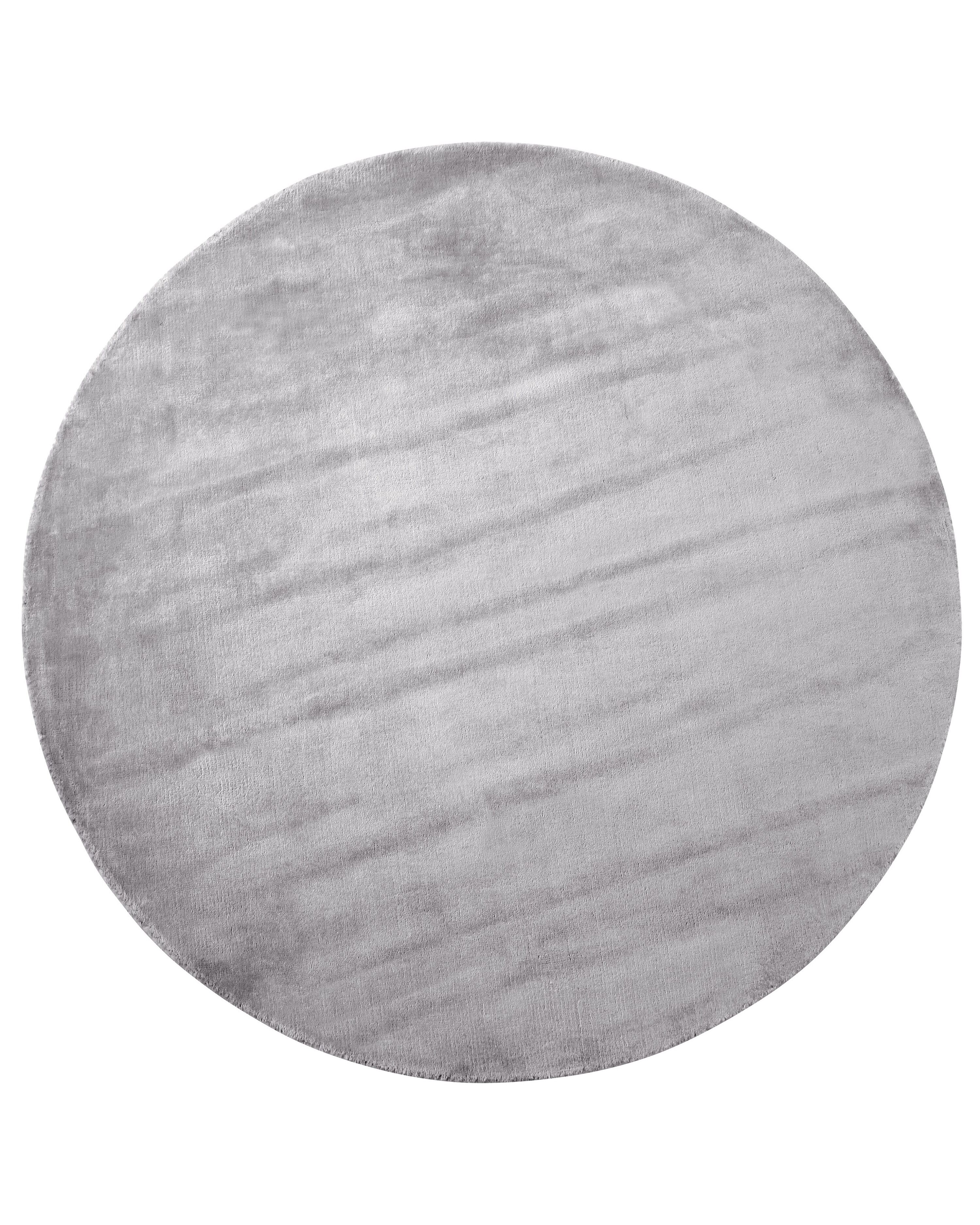 Rug GESI II Light Grey ø 140 cm Viscose