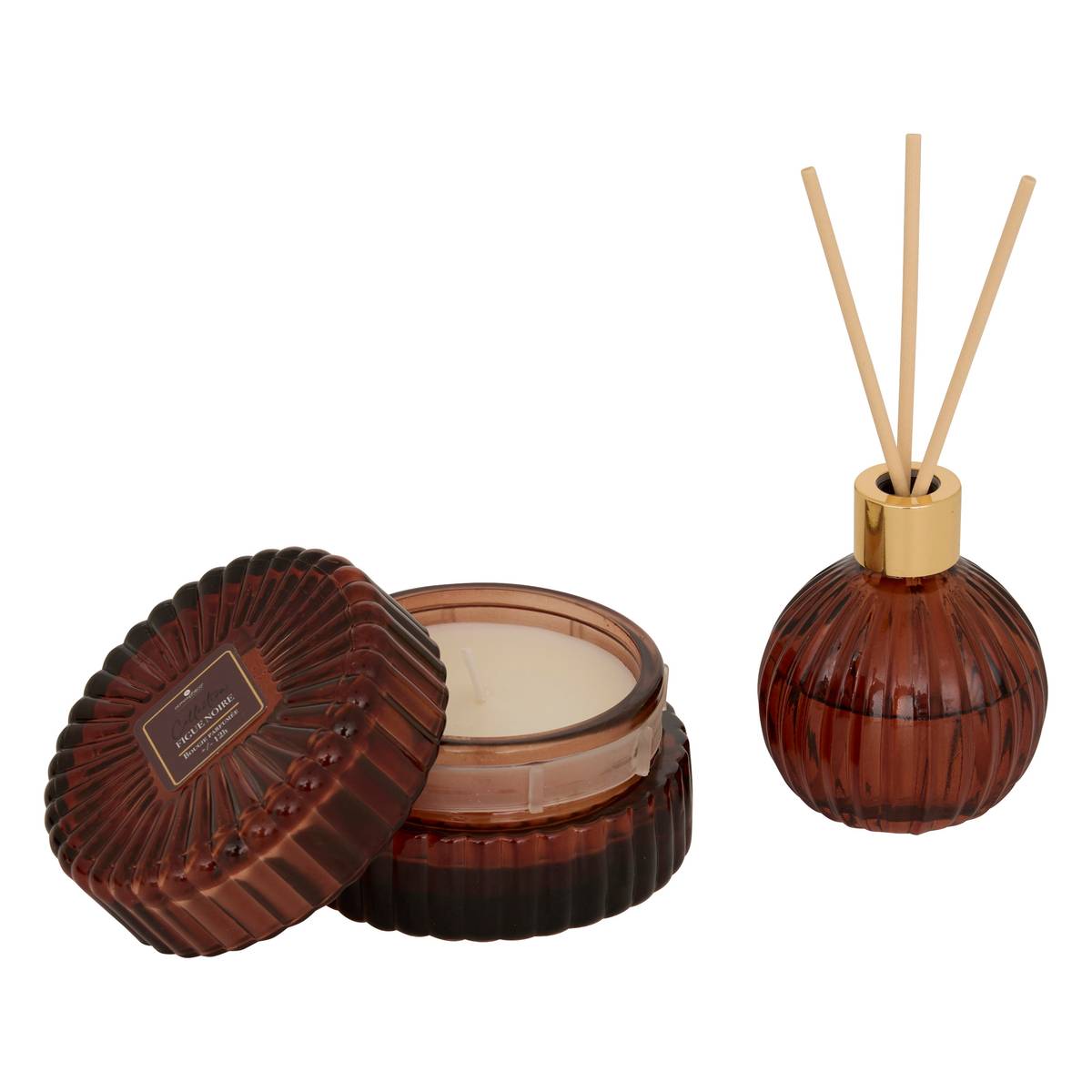 Scent Box "Albie" Black Fig, Dark Red