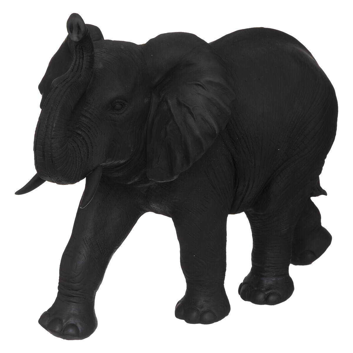 Elephant statue Slate grey, H.52 cm