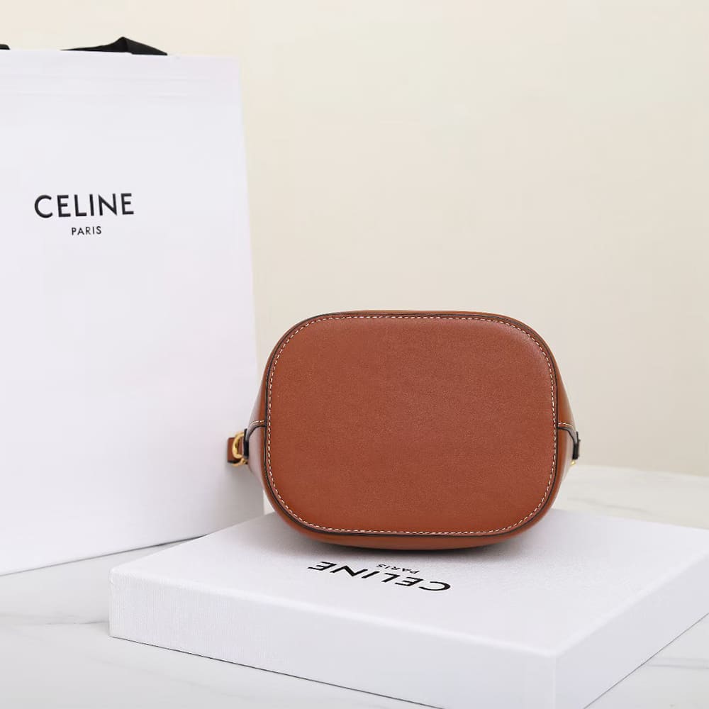 CELINE SMALL BUCKET LOUISE IN SMOOTH CALFSKIN(HIGH-END GRADE)1:1High-quality replica