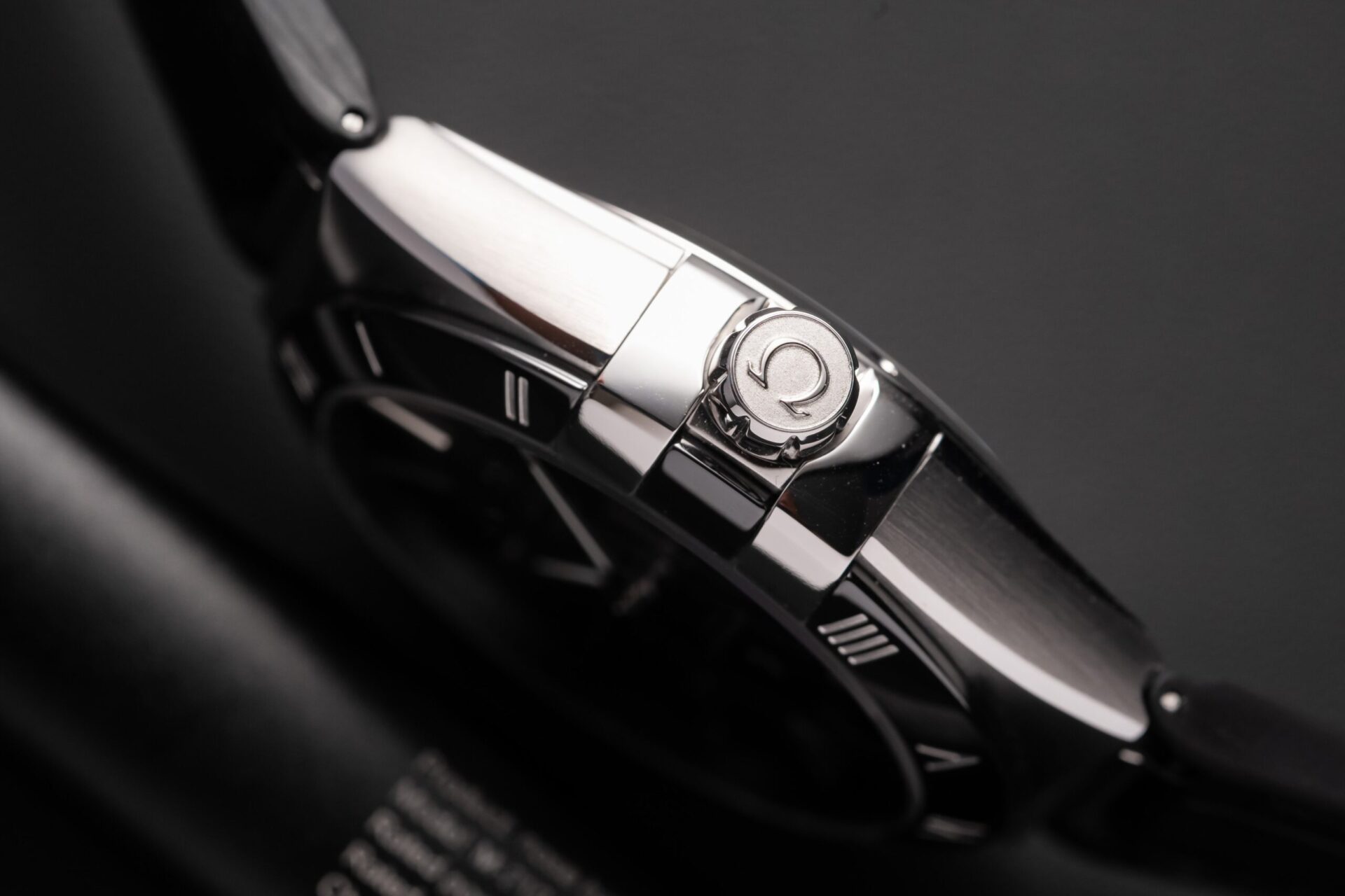Omega Constellation Replica Watch Black Dial Leather Strap 42mm - Top club